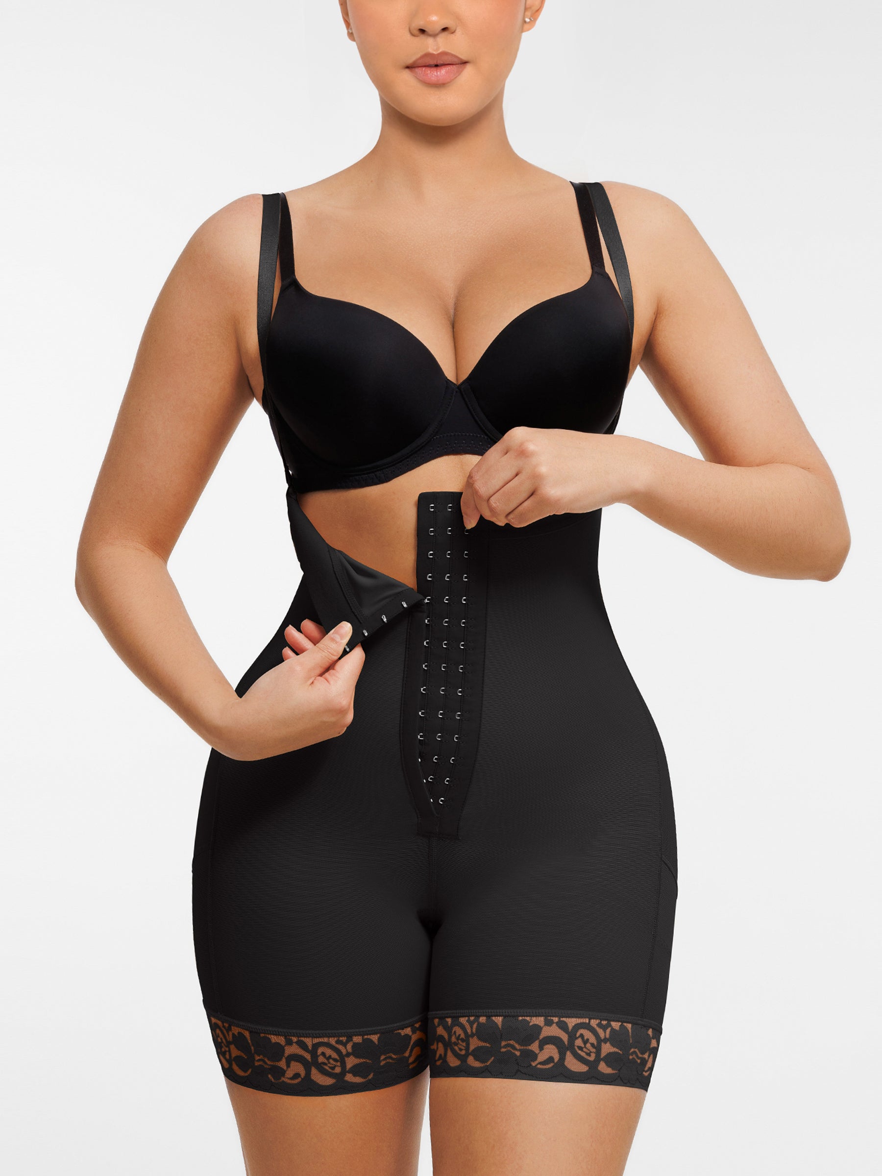 Feelingirl Po-Lifting-Body-Shaper mit Reißverschluss im Schritt, glatte Bauchkontrolle