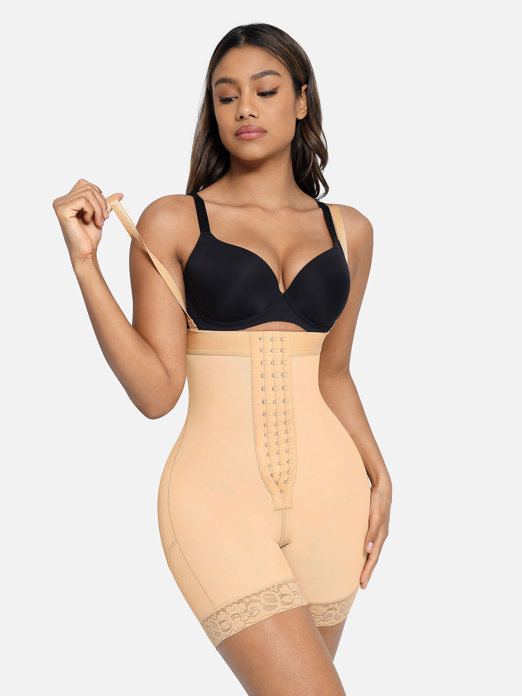FeelinGirl Sexy Bodysuit for Women Tummy Control Shapewear V-Neck