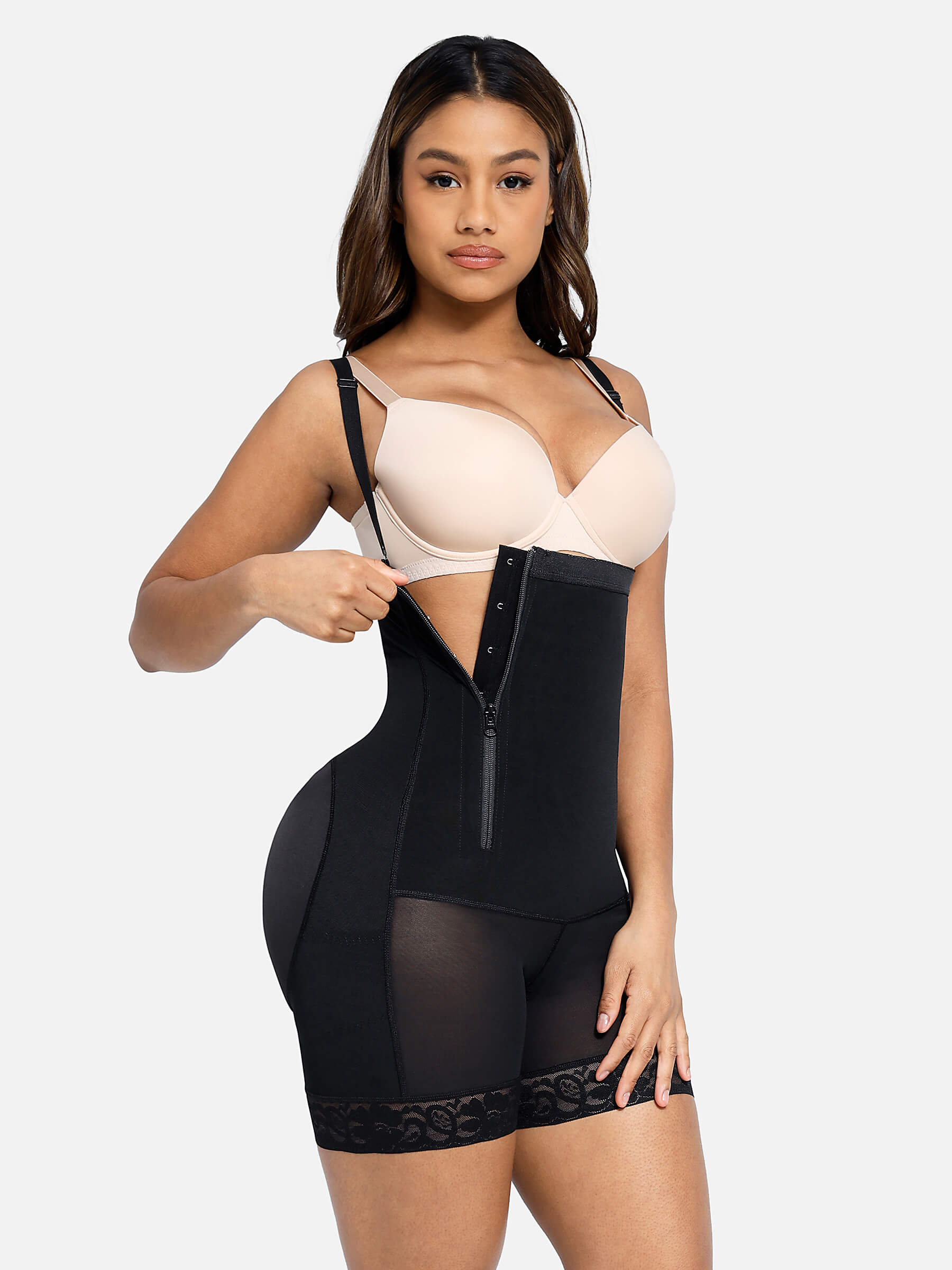 FeelinGirl 2018 Sexy Underbust Bodysuit With Waist Trainer, Butt Lifter,  And Power Slimming Braless Seamless Full Body Shaper From Waxeer, $52.52