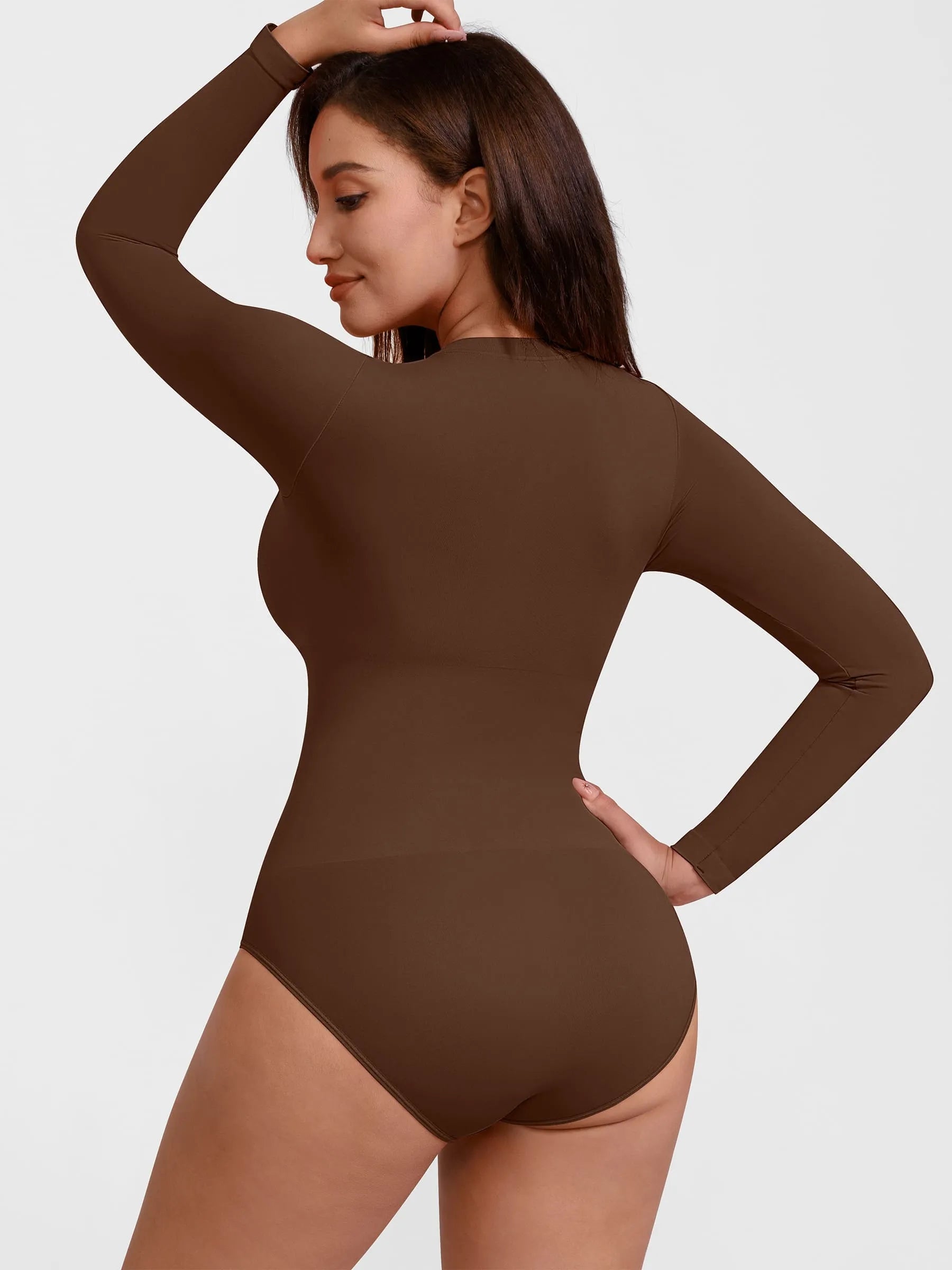 Feelingirl Seamless Ultra-Soft Crew Neck Bodysuit