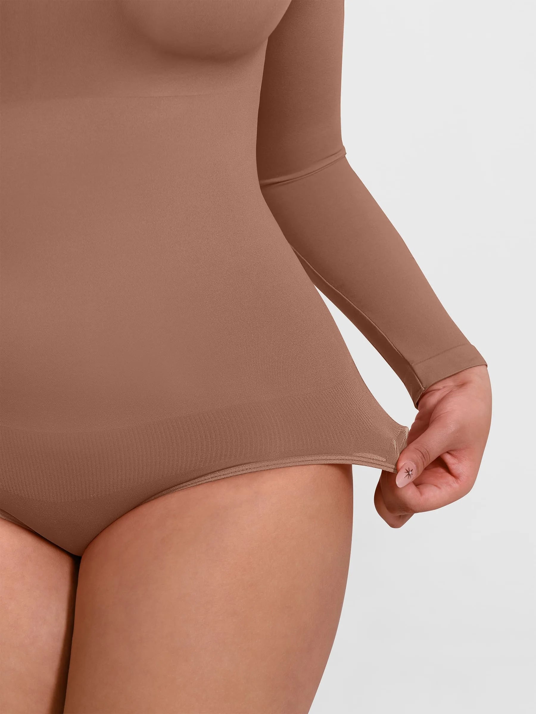 Feelingirl Seamless Ultra-Soft Crew Neck Bodysuit