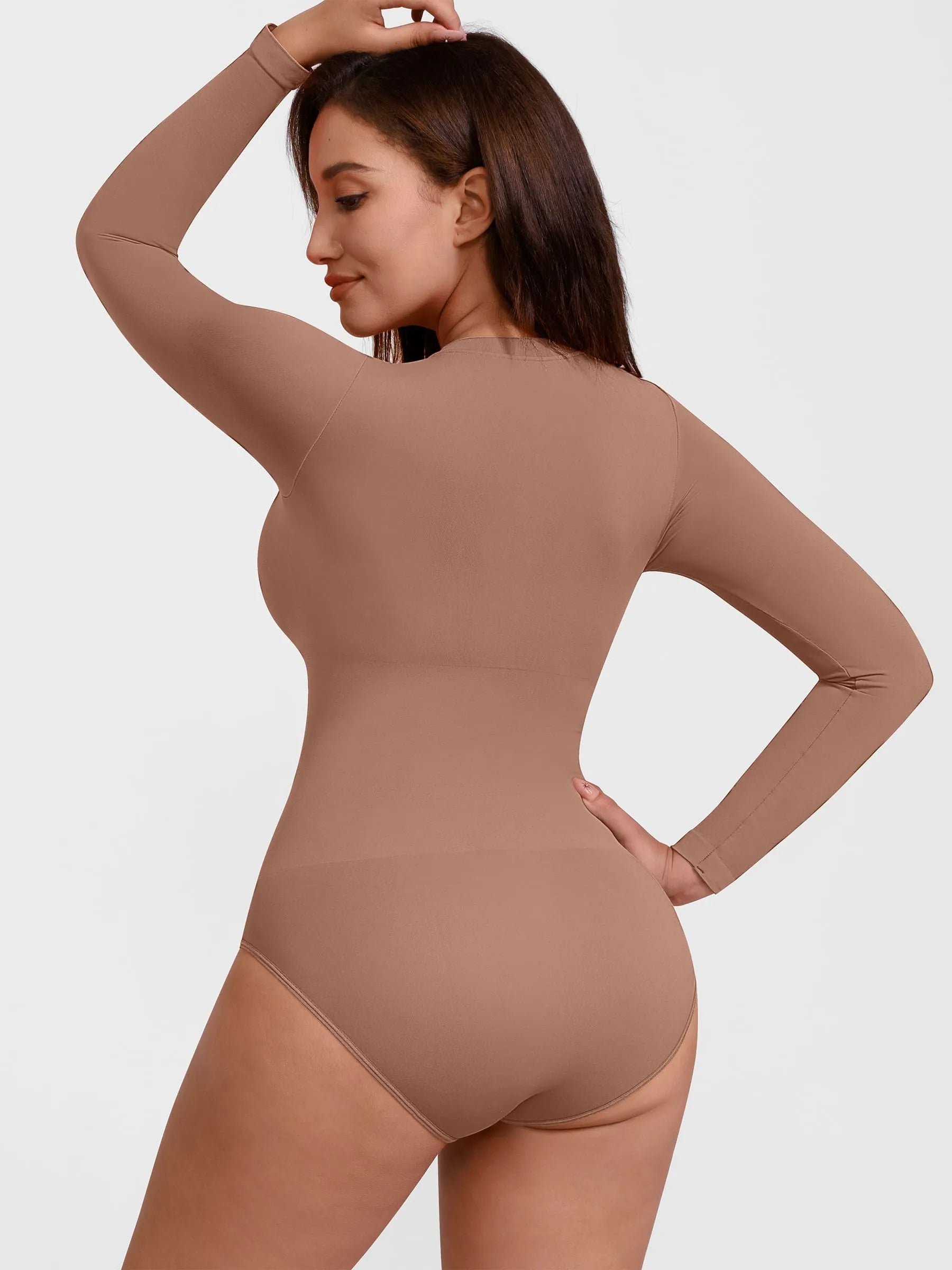Feelingirl Seamless Ultra-Soft Crew Neck Bodysuit