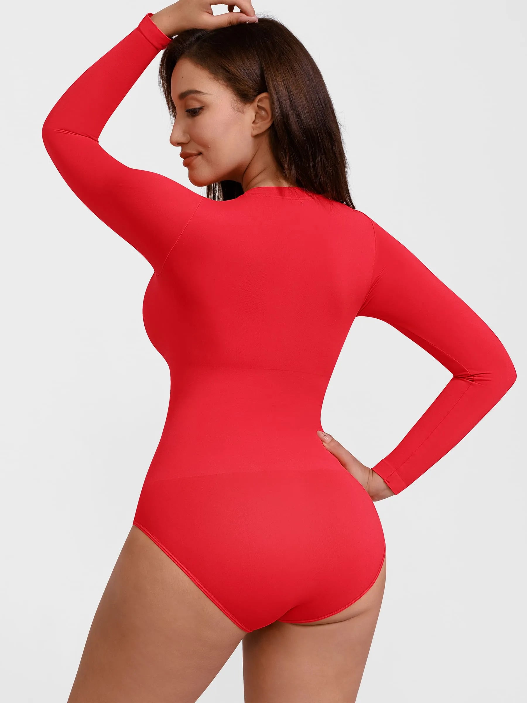 Feelingirl Seamless Ultra-Soft Crew Neck Bodysuit