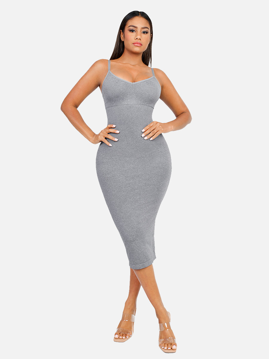 Feelingirl Seamless Midi Body Shaper Dress