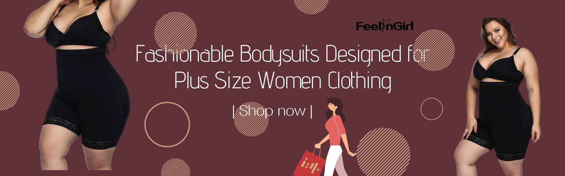 Fashionable Bodysuits Designed for Plus Size Women Clothing