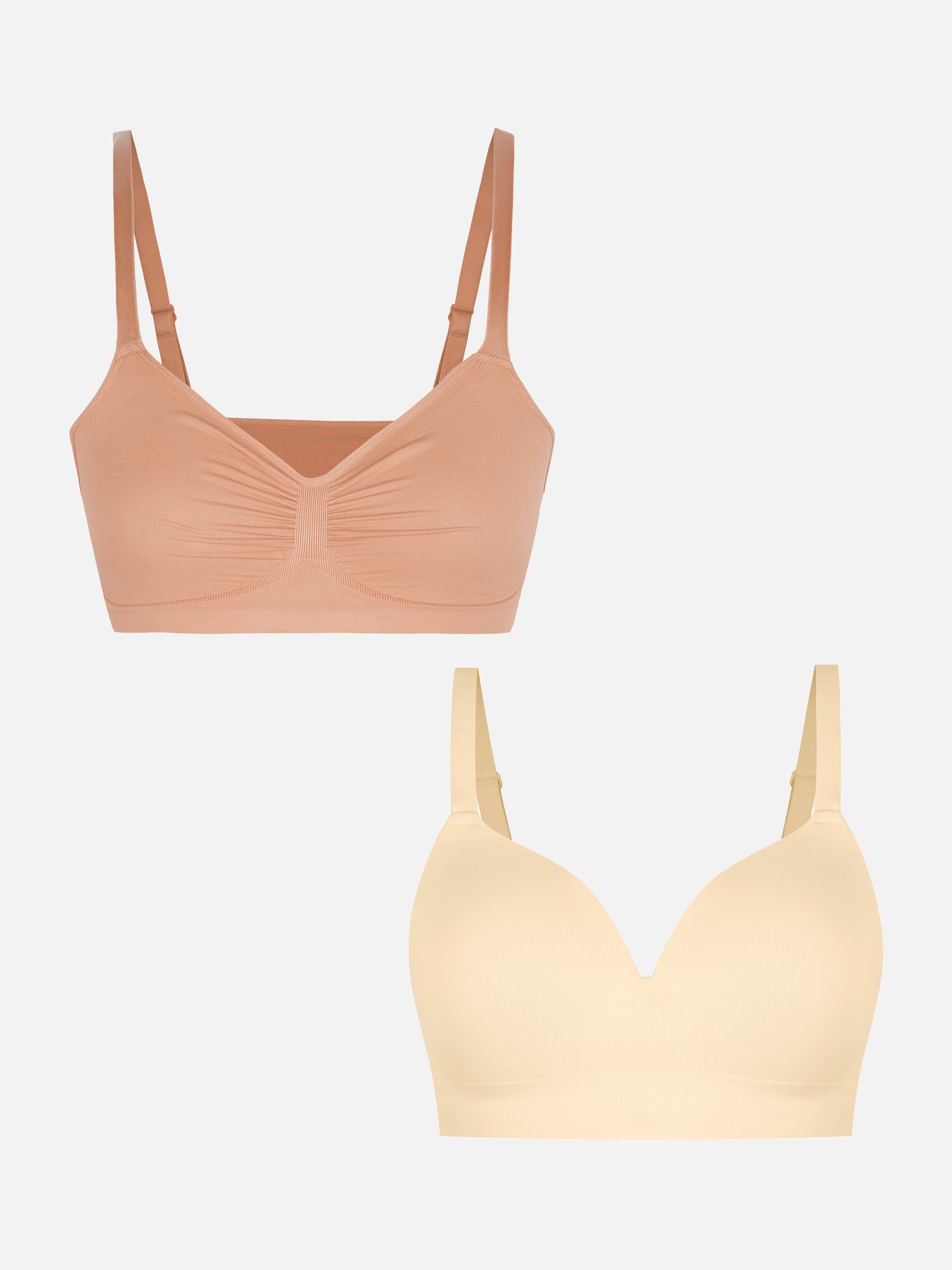 Feelingirl 1 Push-Up Seamless Bra + 1 Smooth Seamless Bra