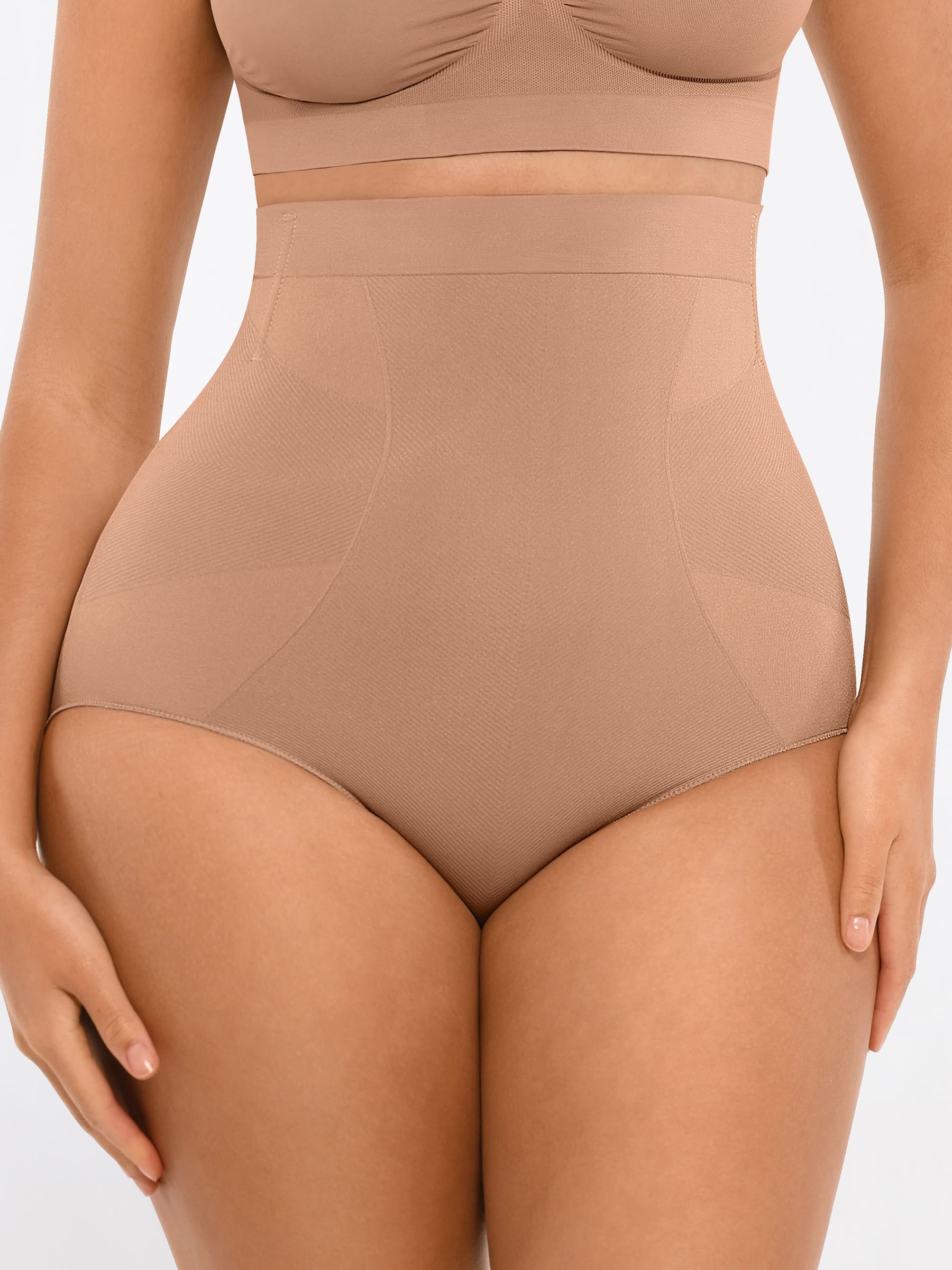 Feelingirl High-Waisted Tummy Control Seamless Shapewear Briefs