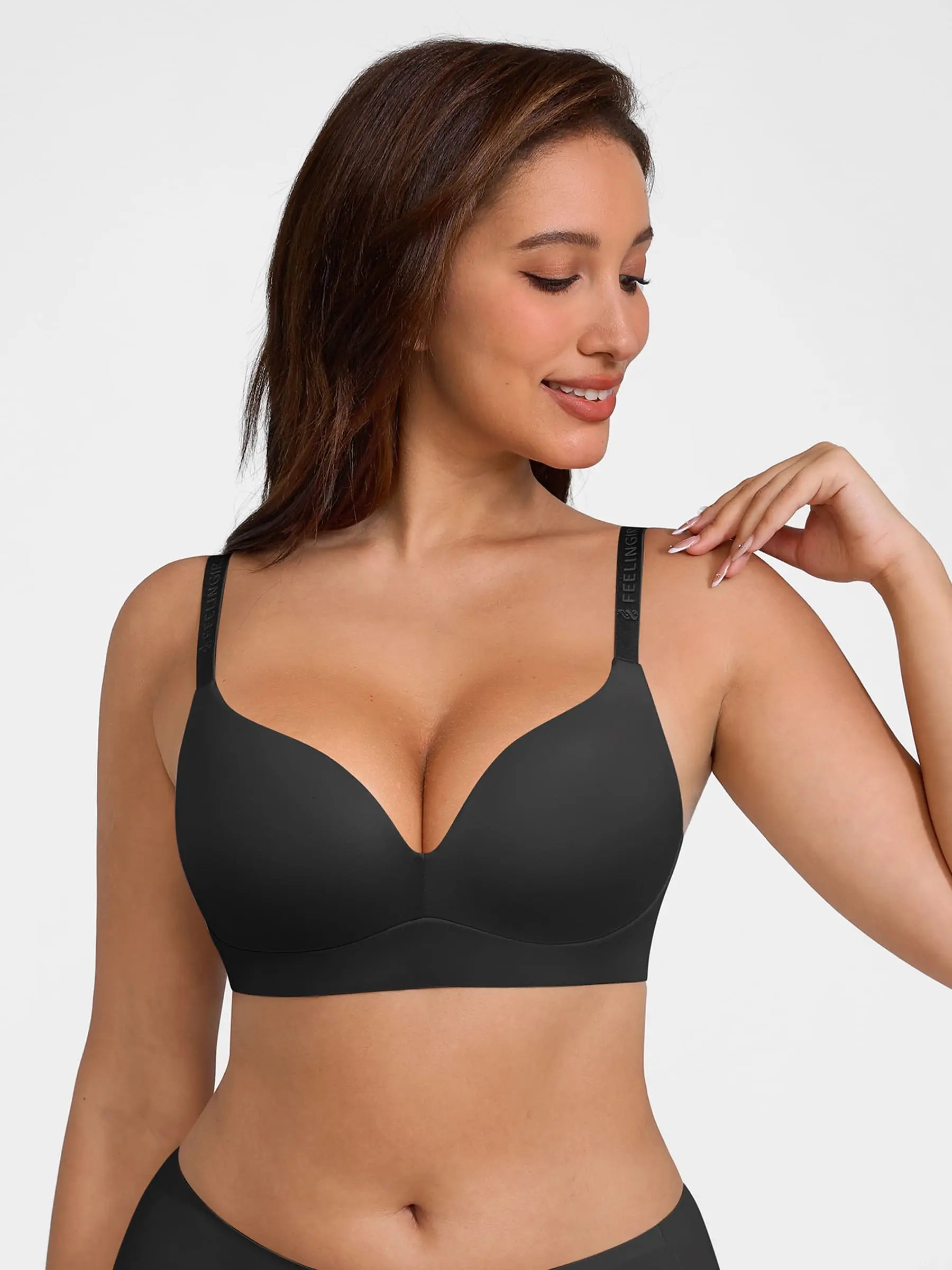 Feelingirl Cloud Soft Wireless Bra Seamless Lift Support Everyday Wear