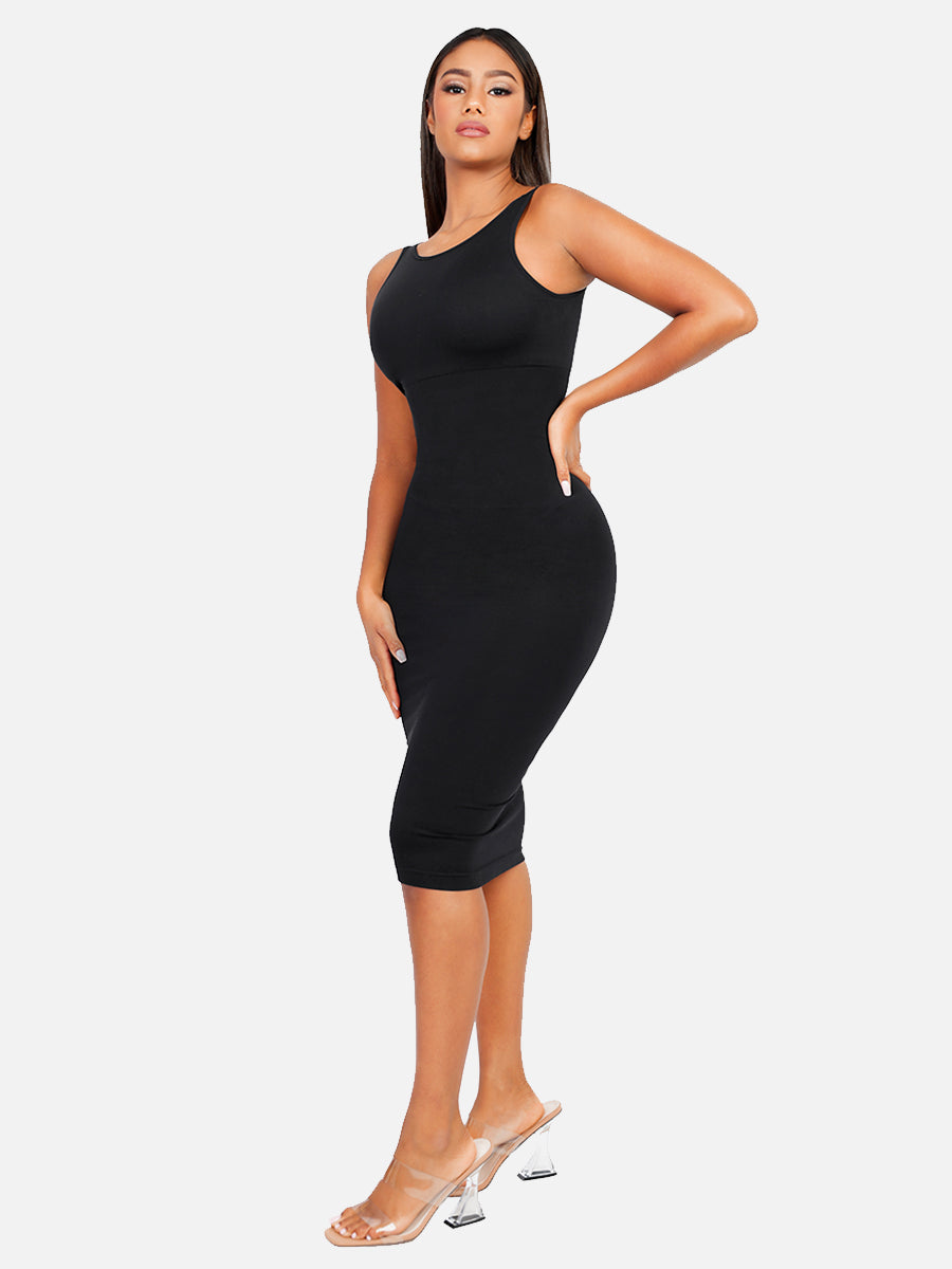 FeelinGirl Seamless Eco-friendly Large U-back Built-in Shaper Dress