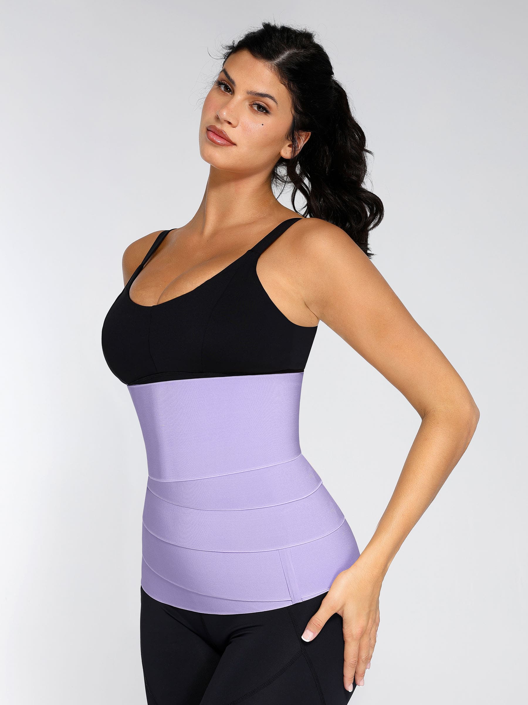 Floralshe Fajas Waist Trainer - Tummy Control Body Shaper Met Triple Wrap Voor Vrouwen Plus Size