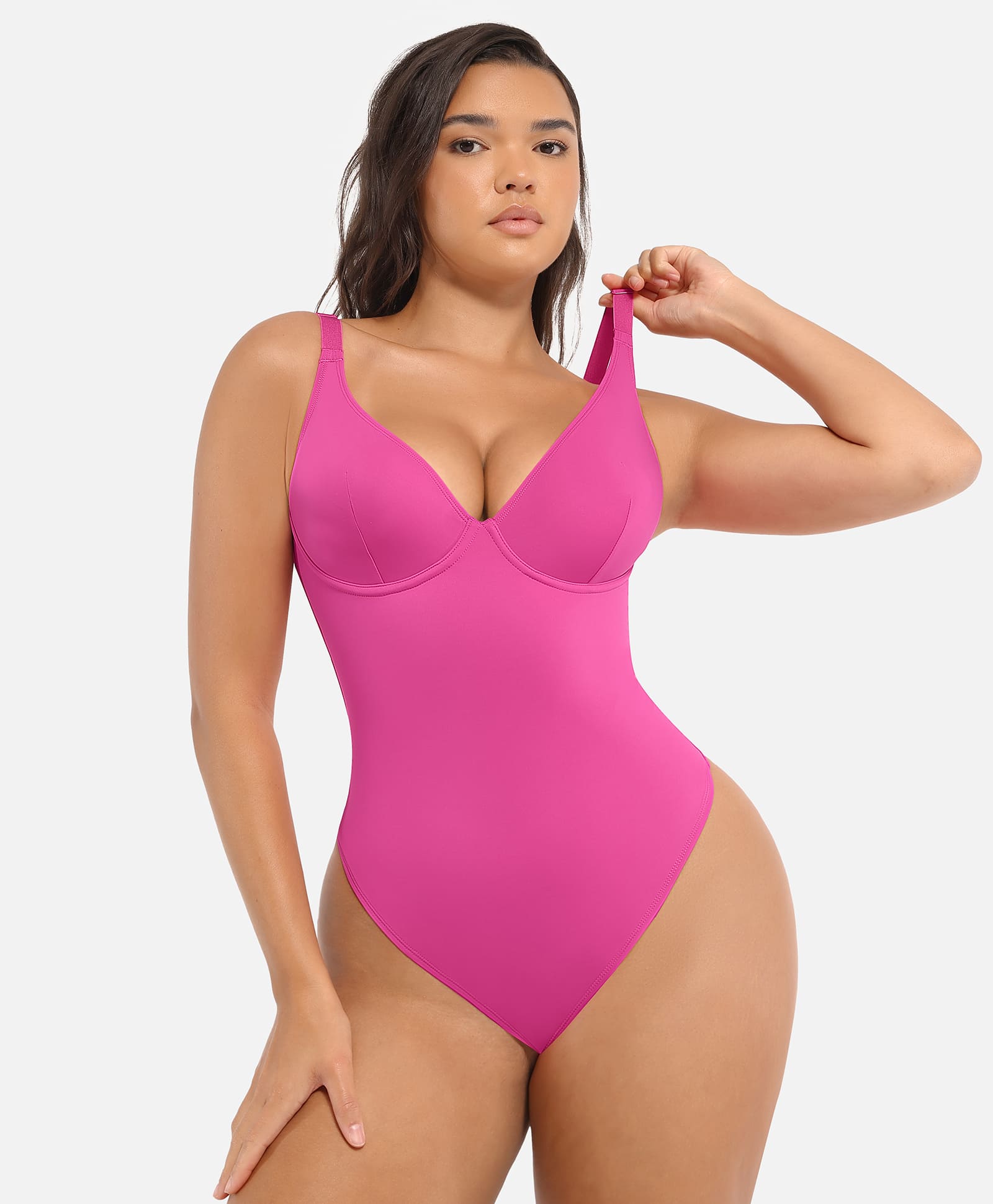 Feelingirl Deep V Neck Tummy Control Shapewear Bodysuit [BOGO]