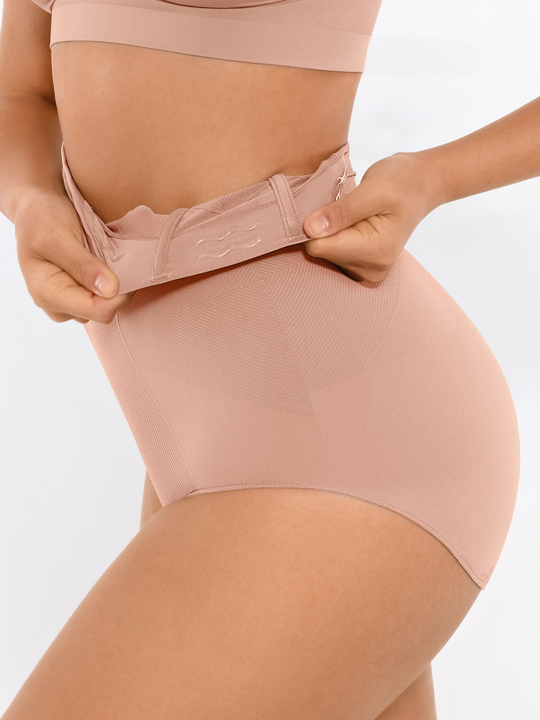 Feelingirl-Seamless-High-Waist-Tummy-Control-with-Anti-Slip-Waistband-&-Antimicrobial-Gusset-Shaping-Panties-Skin