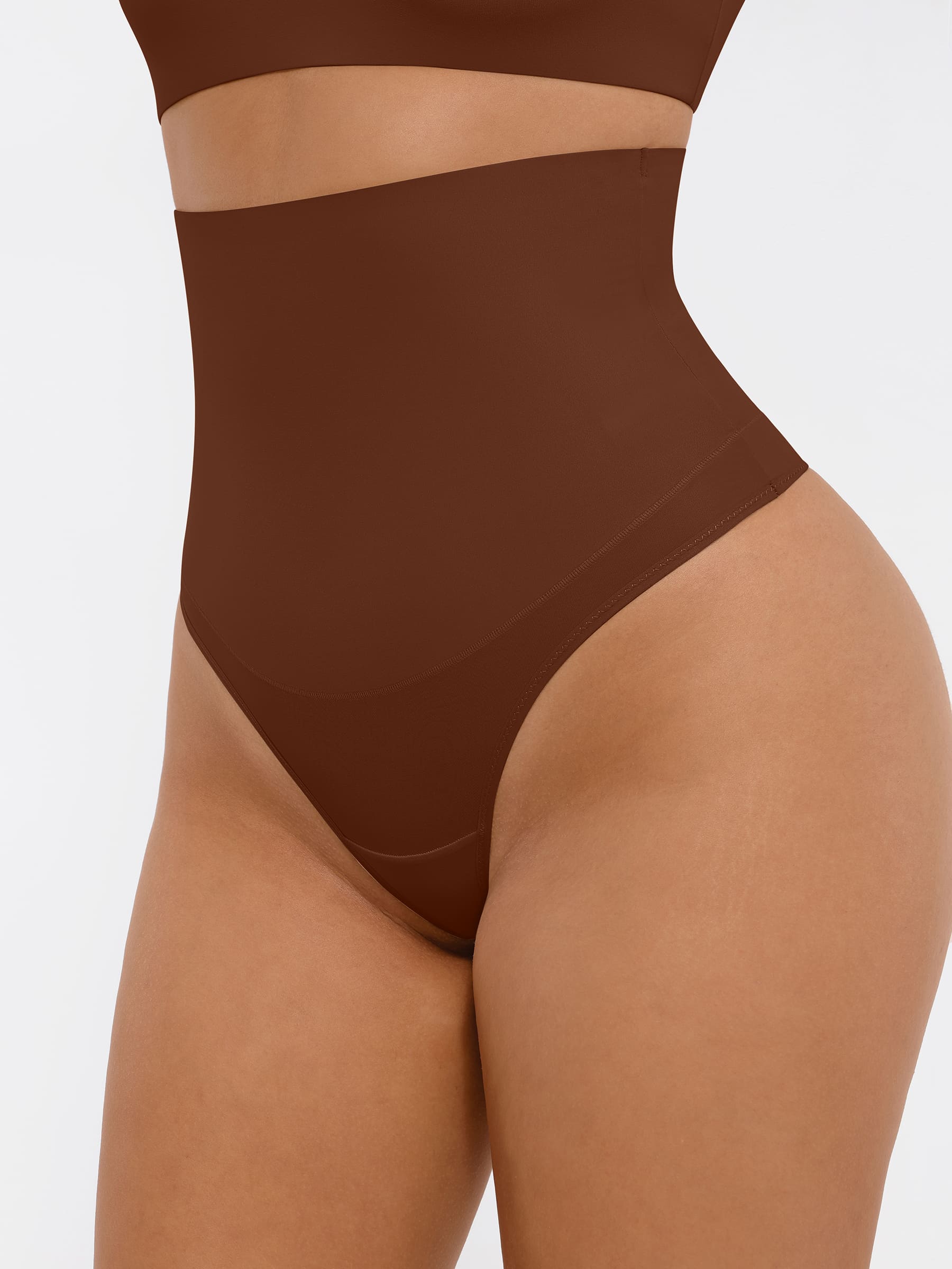 Feelingirl Mid-Waisted Thong Tummy Control Shaper Panties