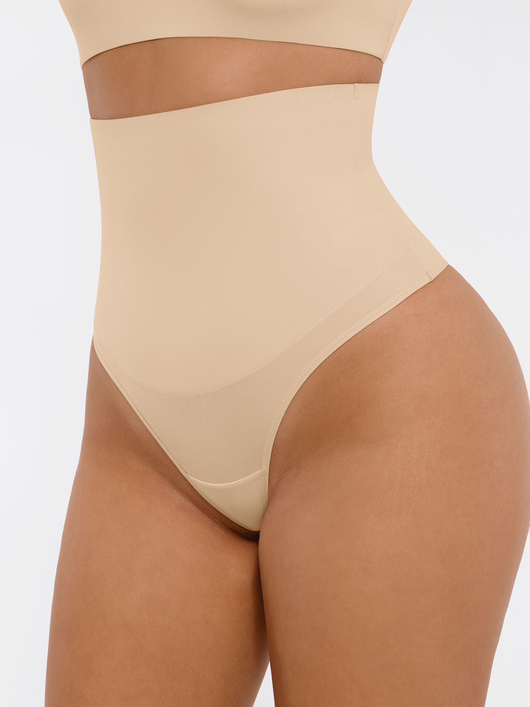 Feelingirl Mid-Waisted Thong Tummy Control Shaper Panties