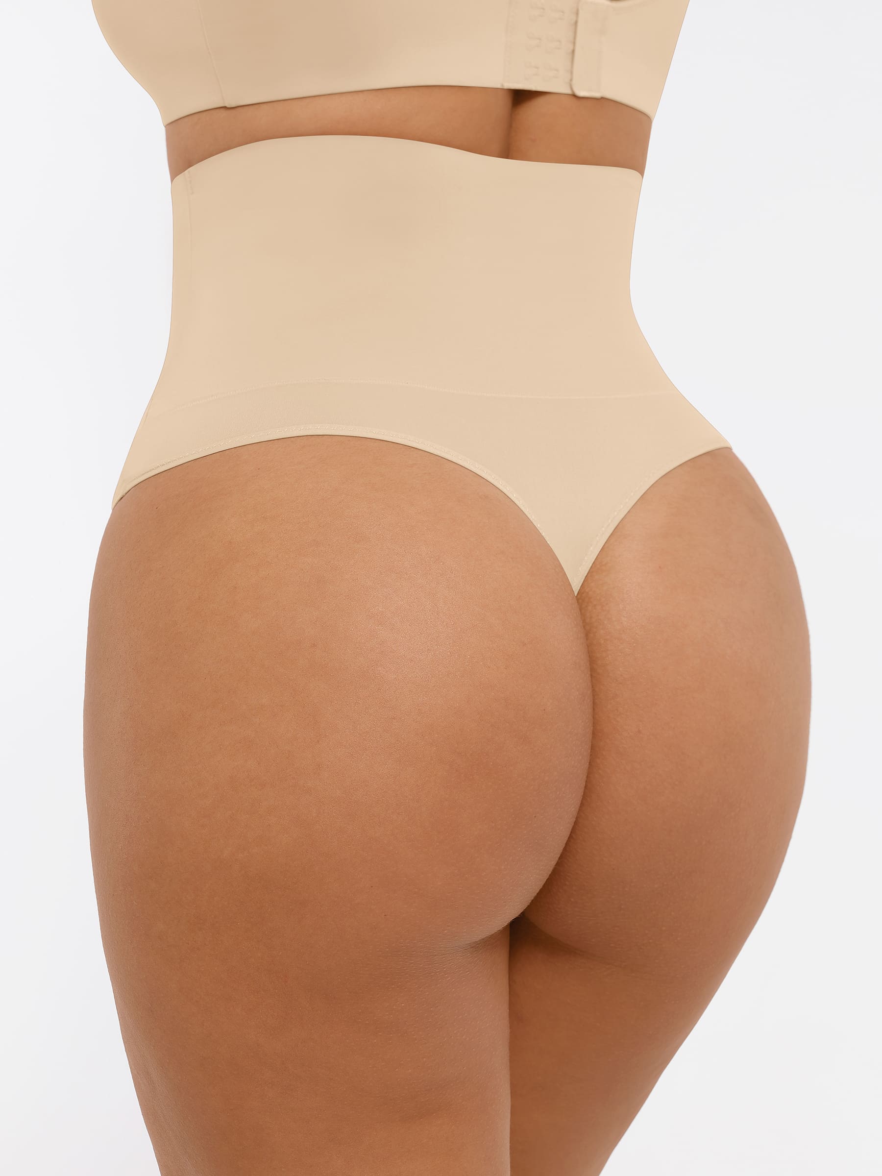 Feelingirl Mid-Waisted Thong Tummy Control Shaper Panties