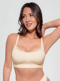 Soutien-gorge sans coutures en dentelle sans armatures pour tous les jours