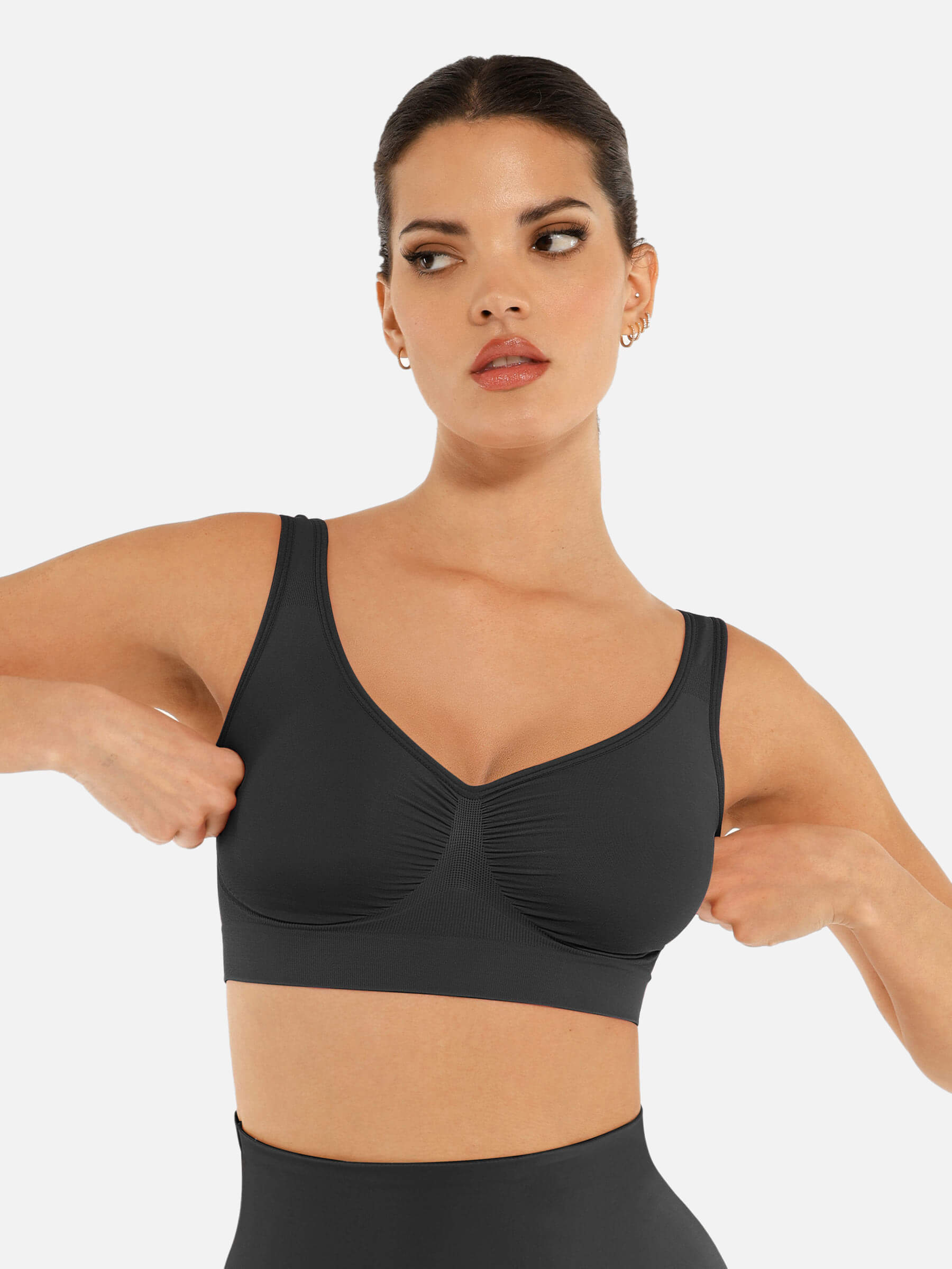 Feelingirl No Underwire Wide Straps Everyday Bra