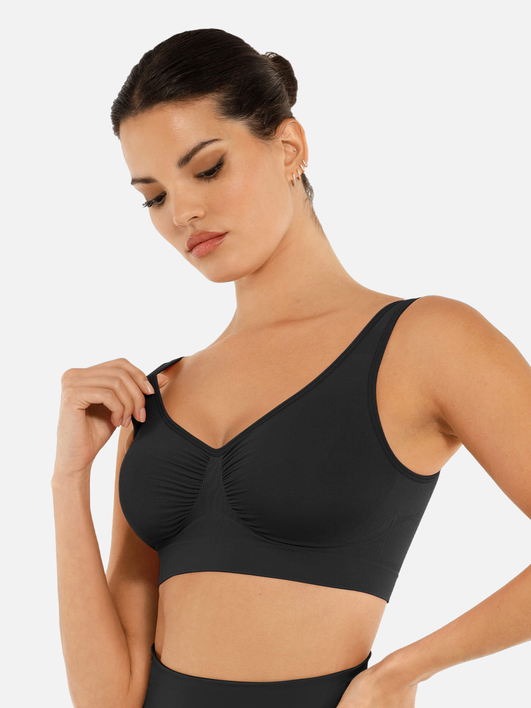 Feelingirl No Underwire Wide Straps Everyday Bra