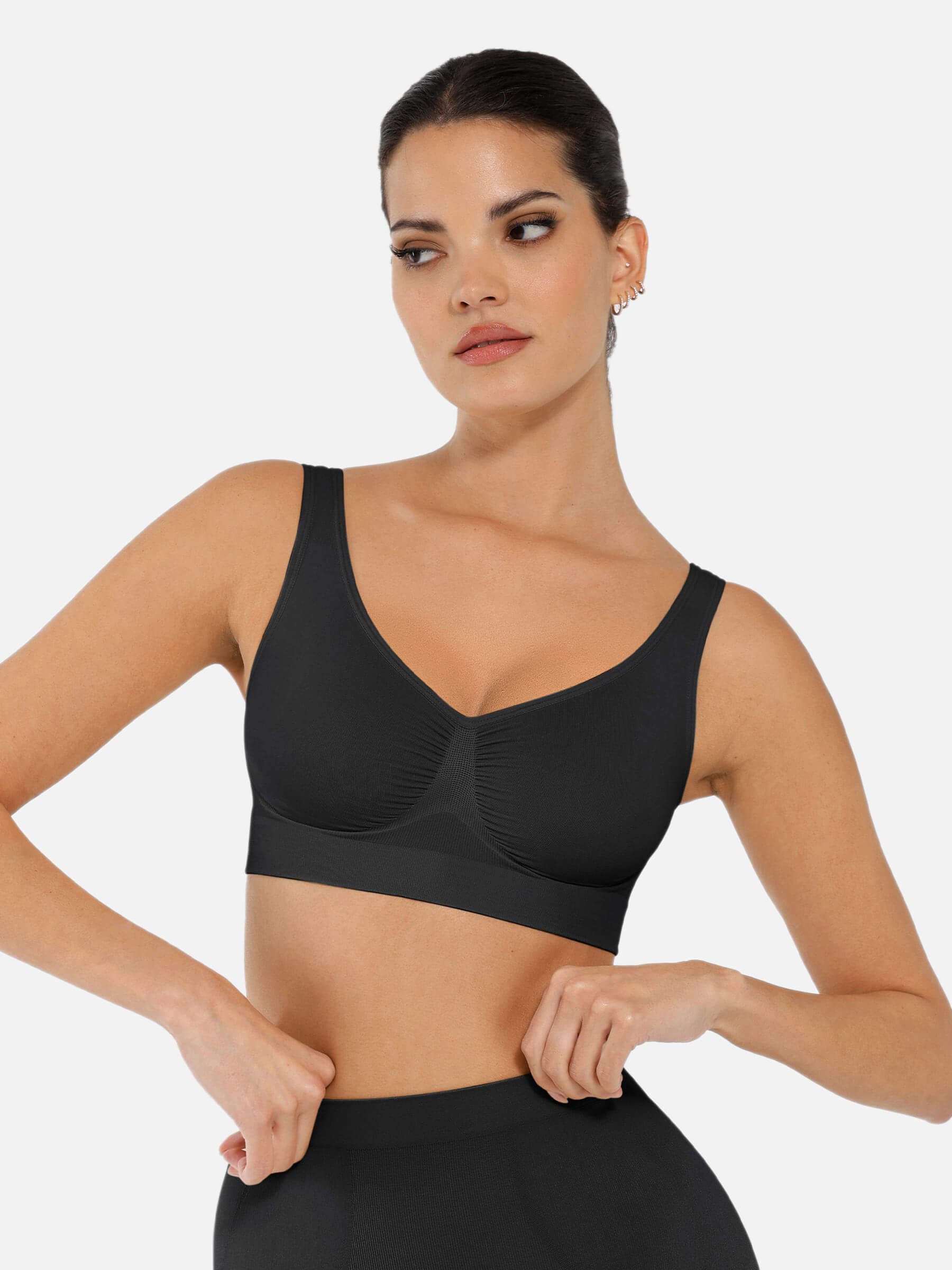 Feelingirl No Underwire Wide Straps Everyday Bra