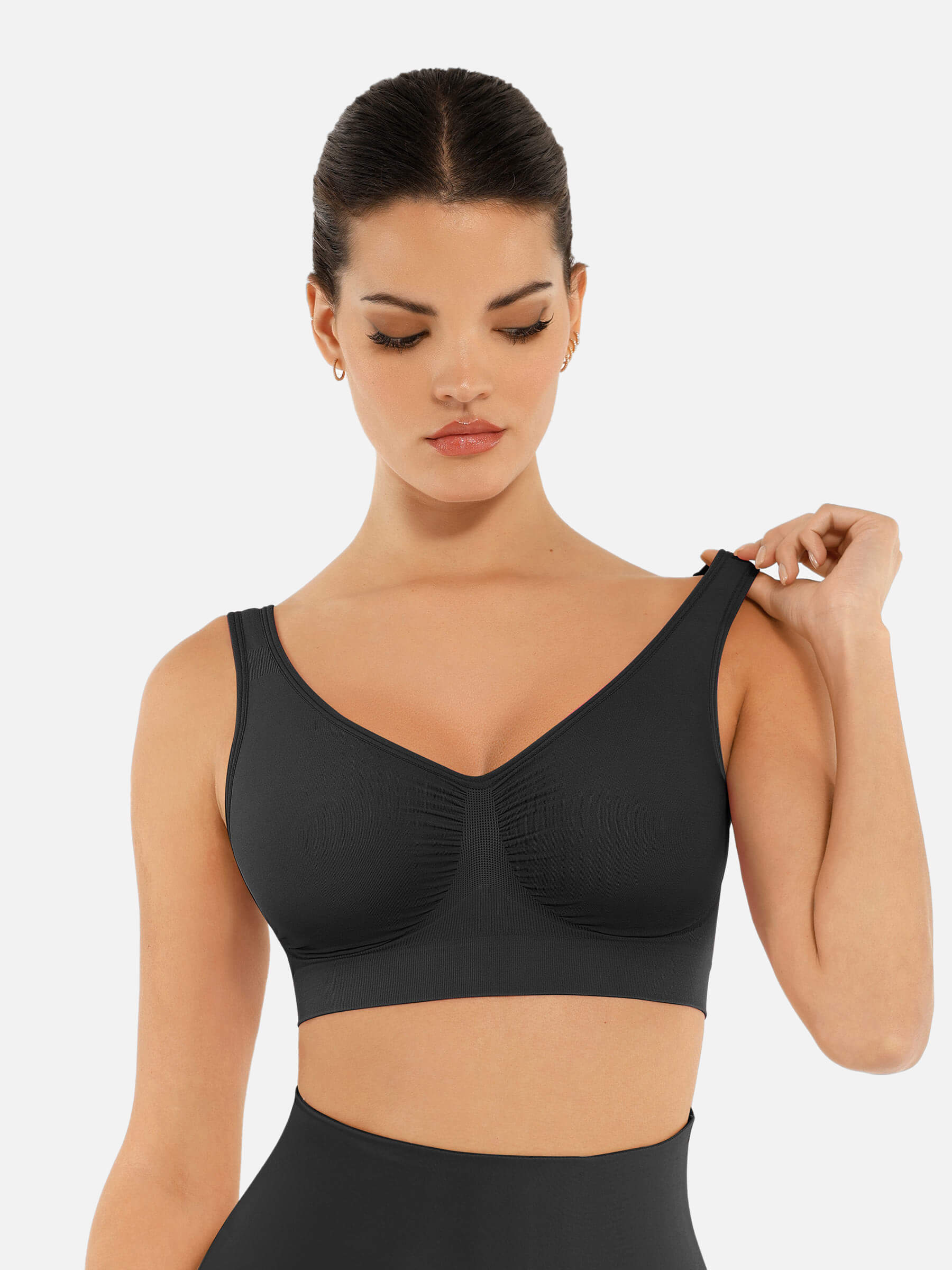 Feelingirl No Underwire Wide Straps Everyday Bra