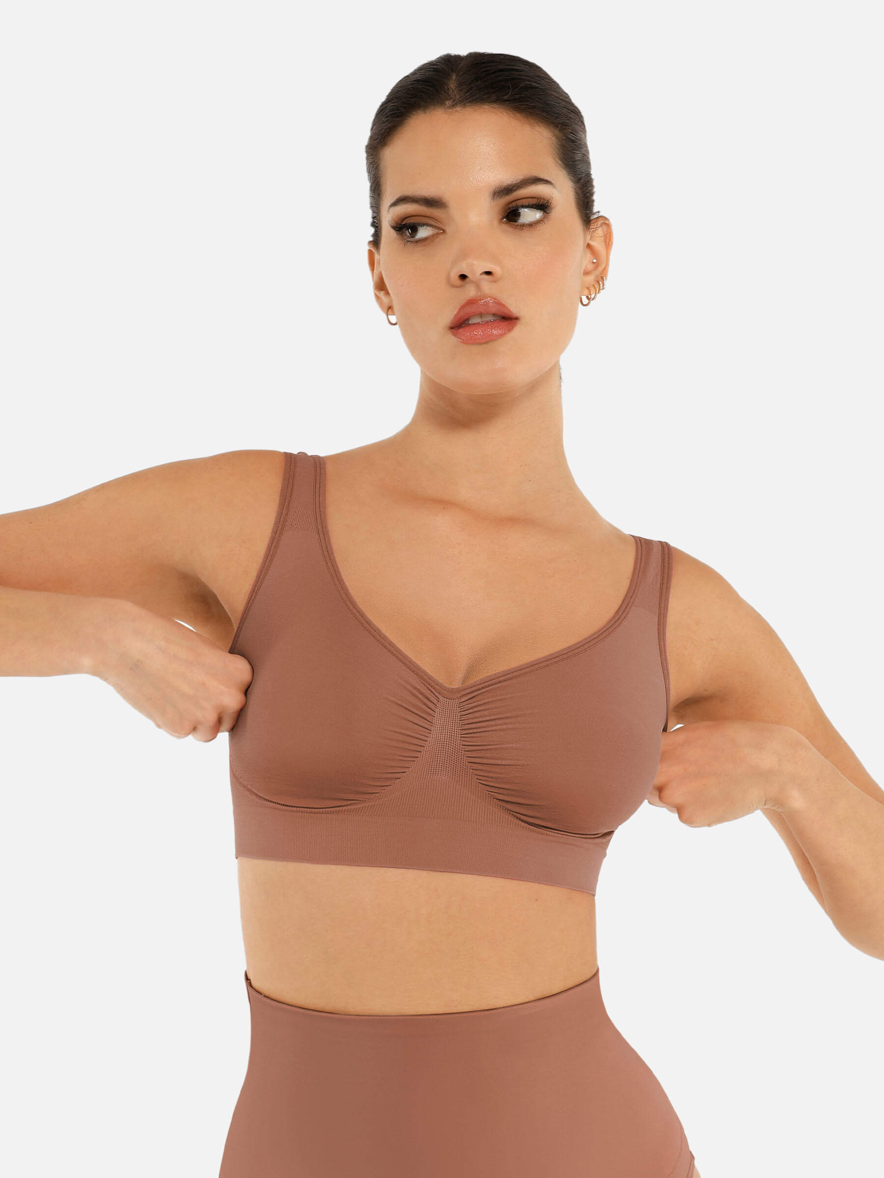 Feelingirl No Underwire Wide Straps Everyday Bra