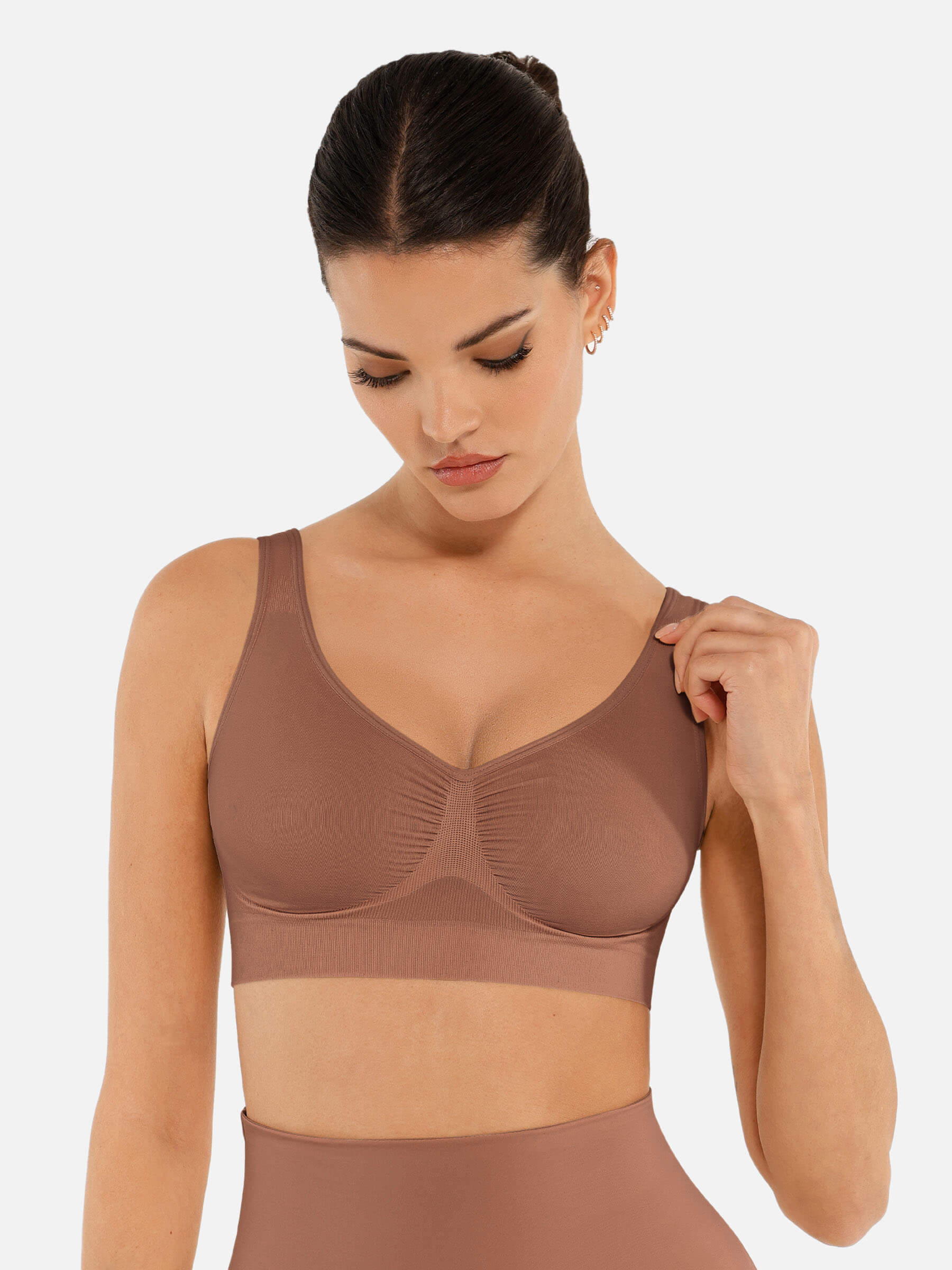 Feelingirl No Underwire Wide Straps Everyday Bra