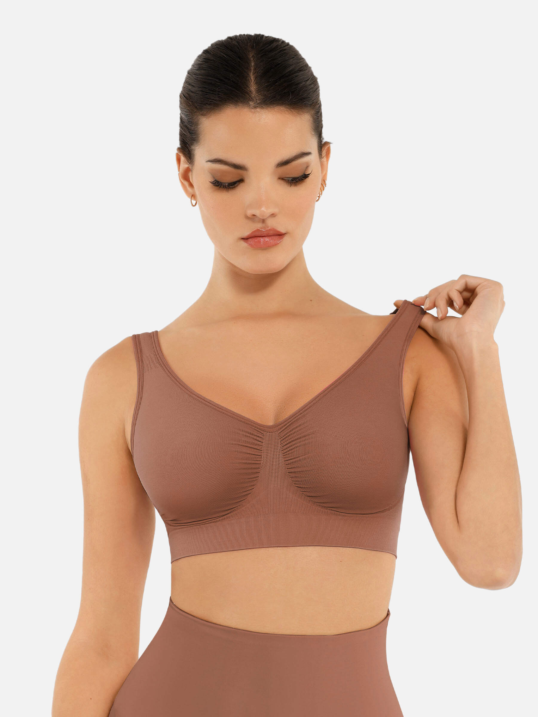 Feelingirl No Underwire Wide Straps Everyday Bra