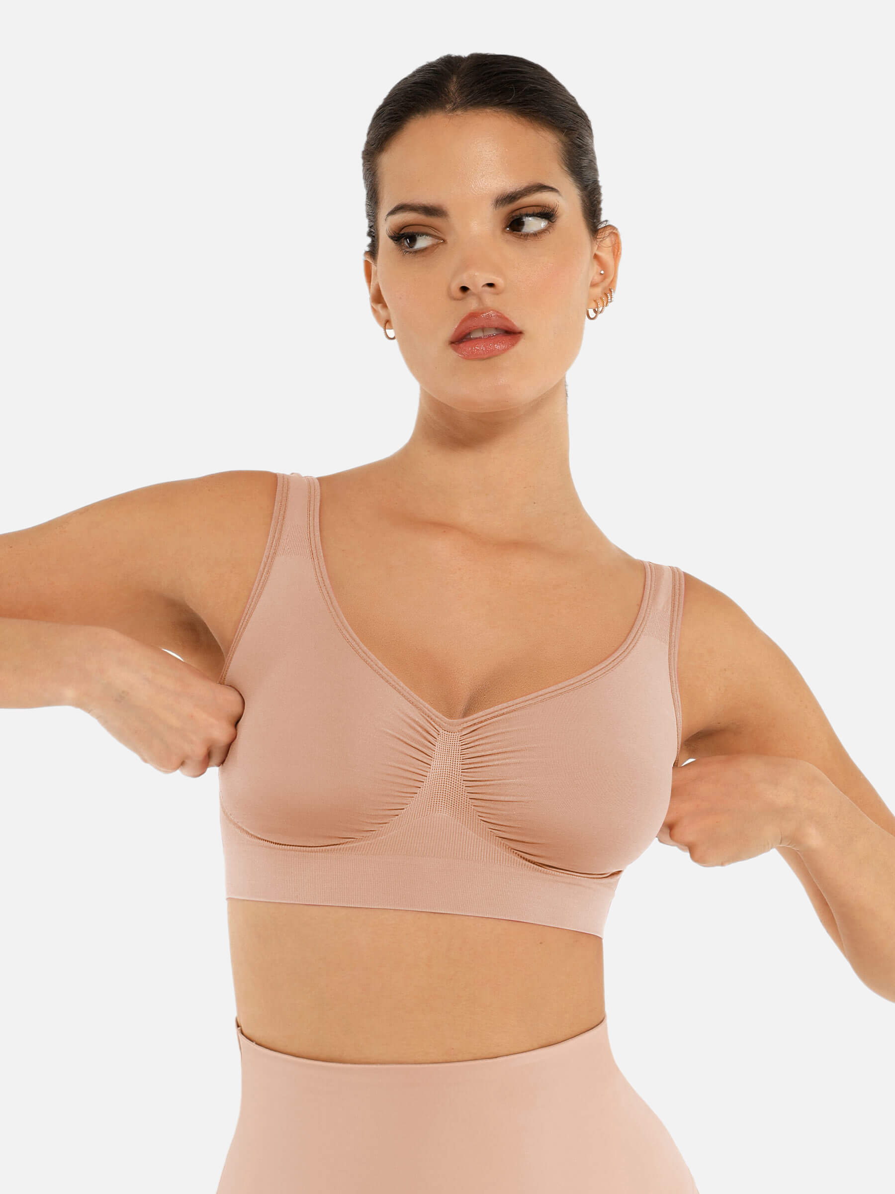 Feelingirl No Underwire Wide Straps Everyday Bra