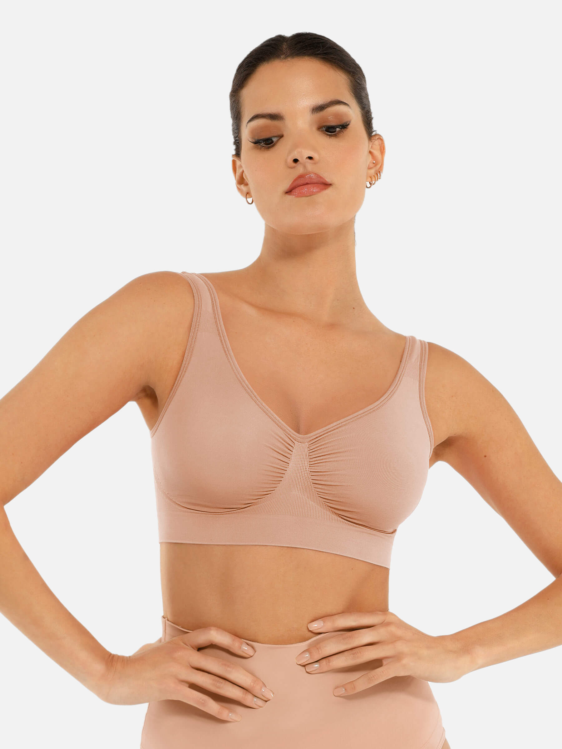 Feelingirl No Underwire Wide Straps Everyday Bra