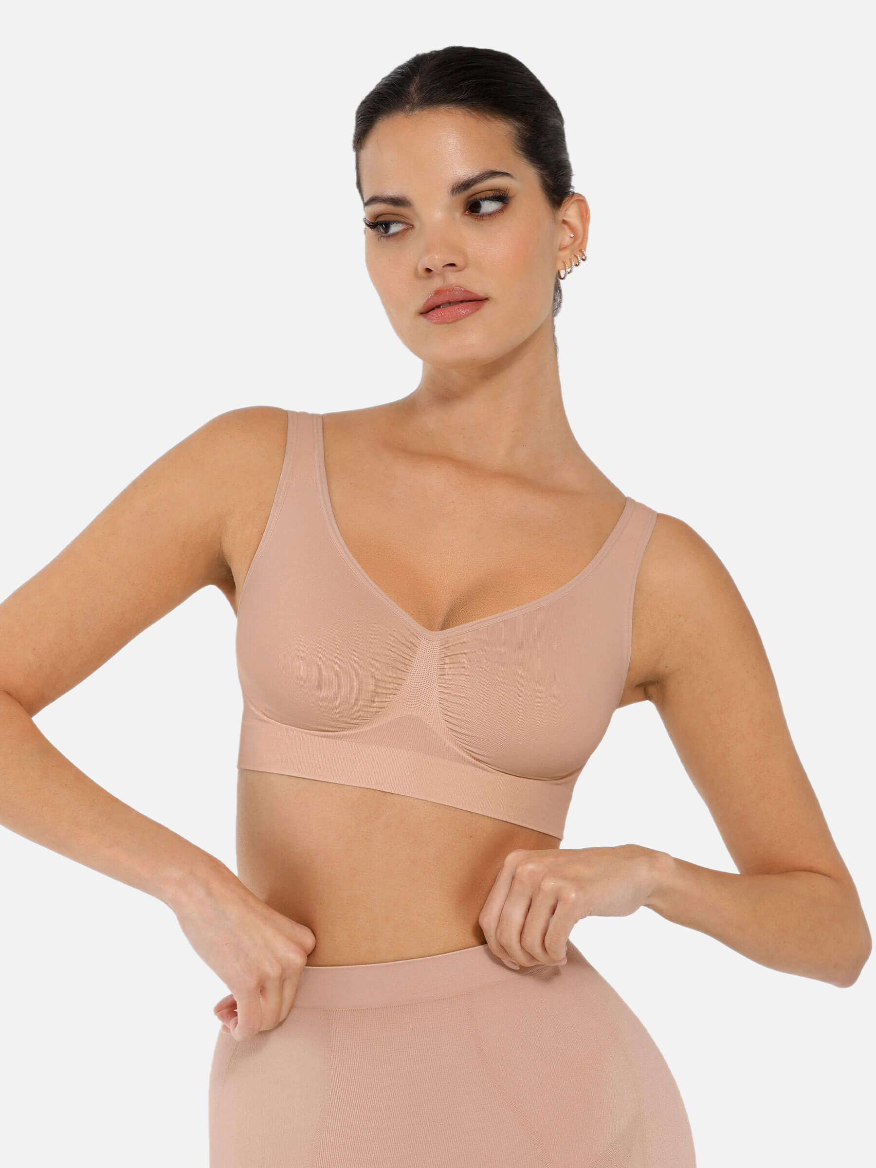 Feelingirl No Underwire Wide Straps Everyday Bra