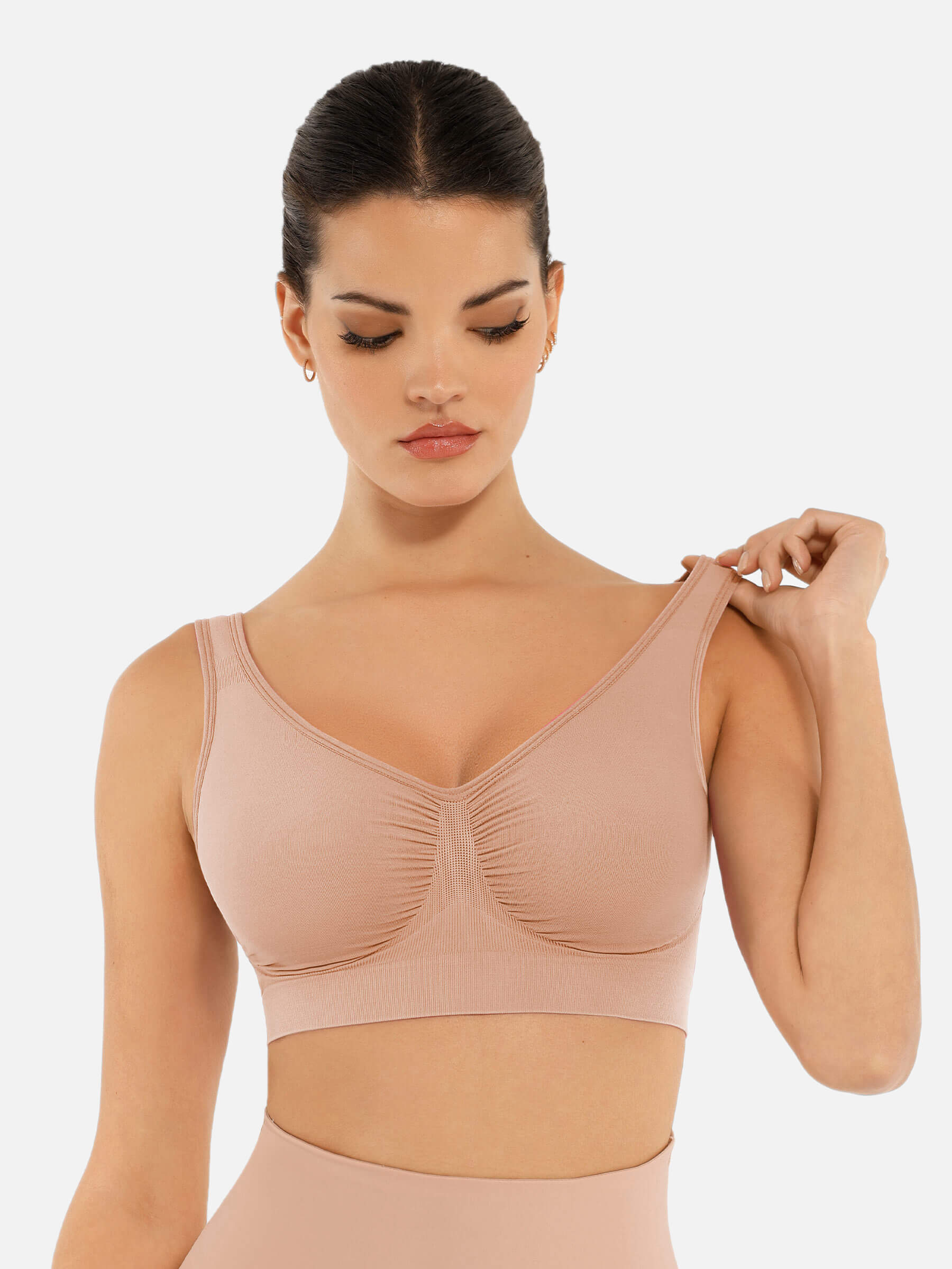 Feelingirl No Underwire Wide Straps Everyday Bra