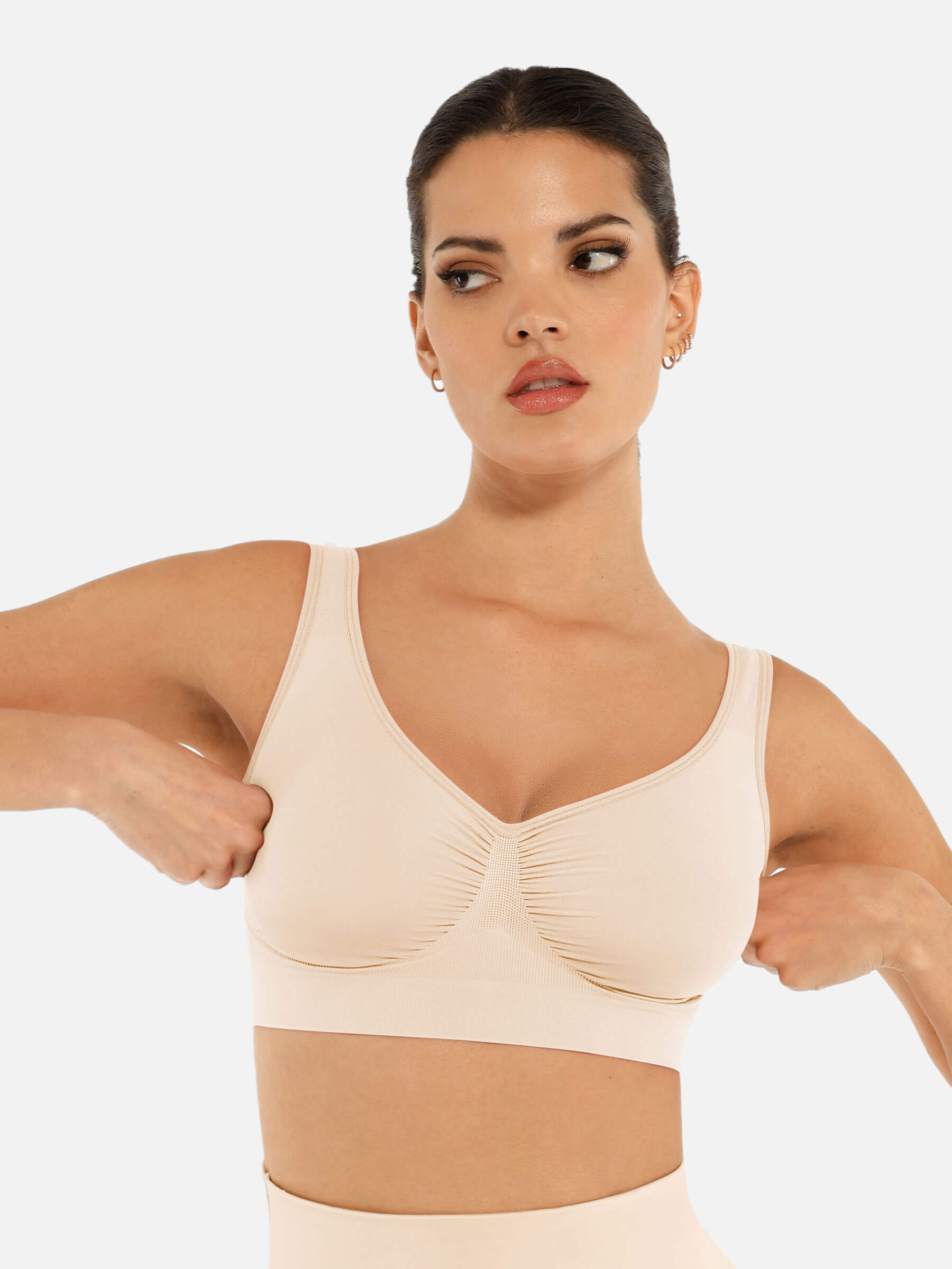 Feelingirl No Underwire Wide Straps Everyday Bra