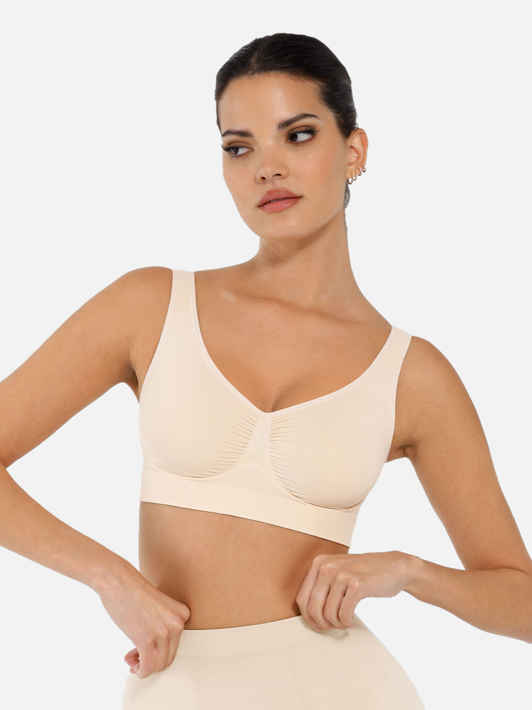 Feelingirl No Underwire Wide Straps Everyday Bra