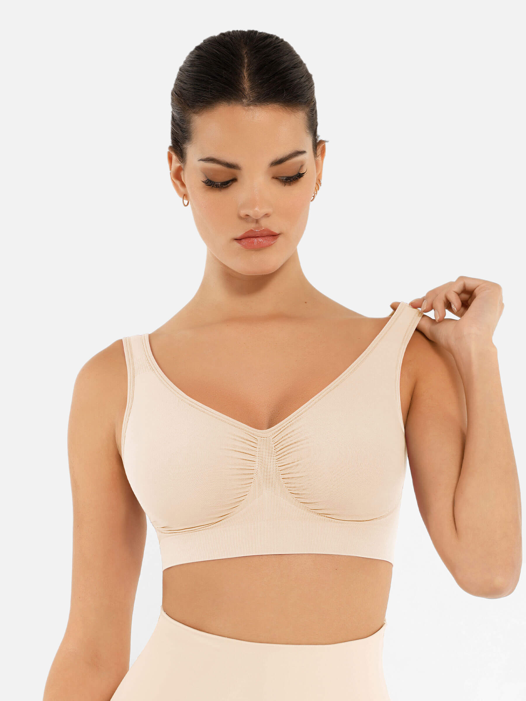 Feelingirl No Underwire Wide Straps Everyday Bra