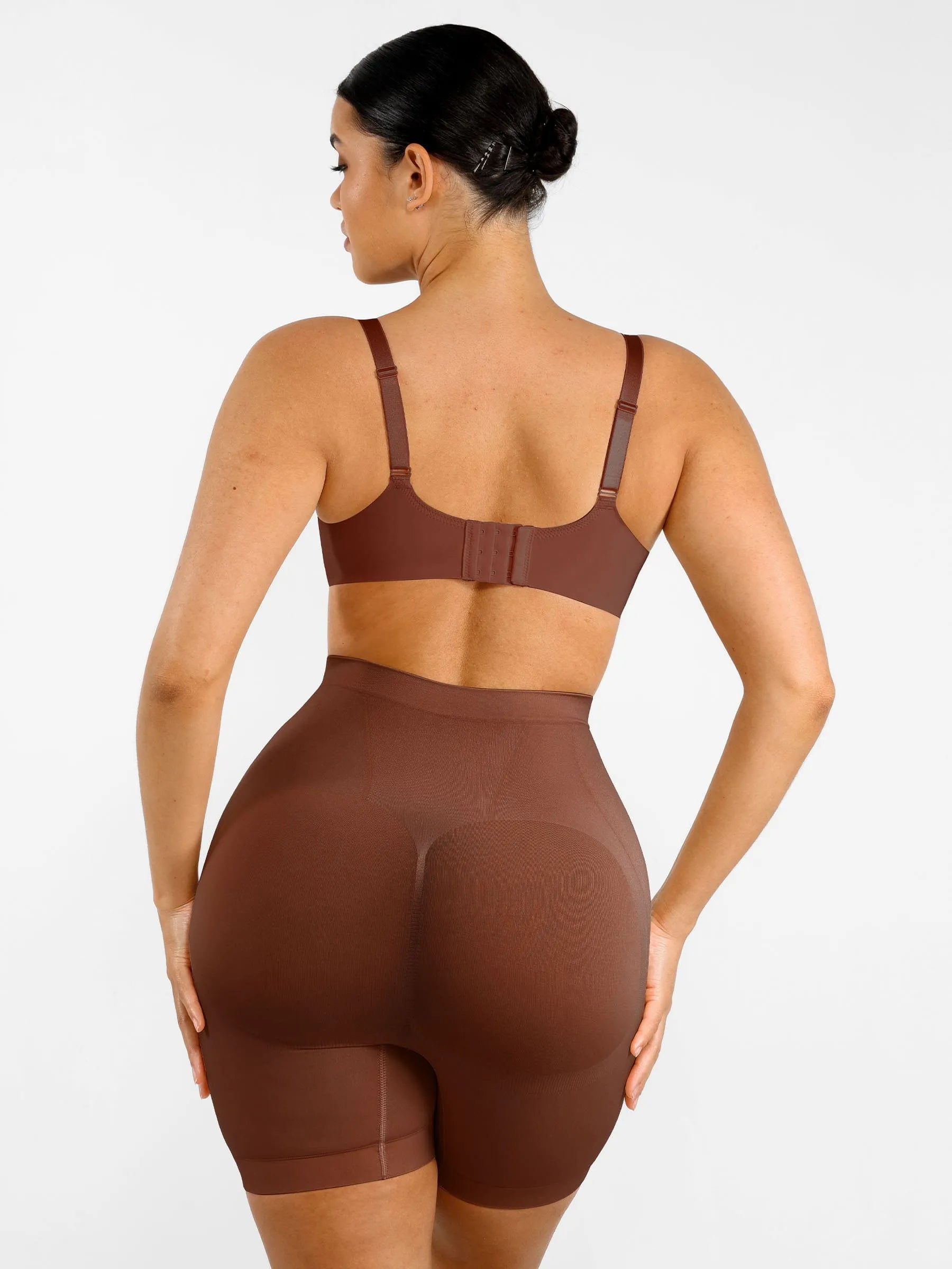 Feelingirl Nahtlose, bequeme Bauchweg-Höschen mit mittlerer Taille, formende Shorts