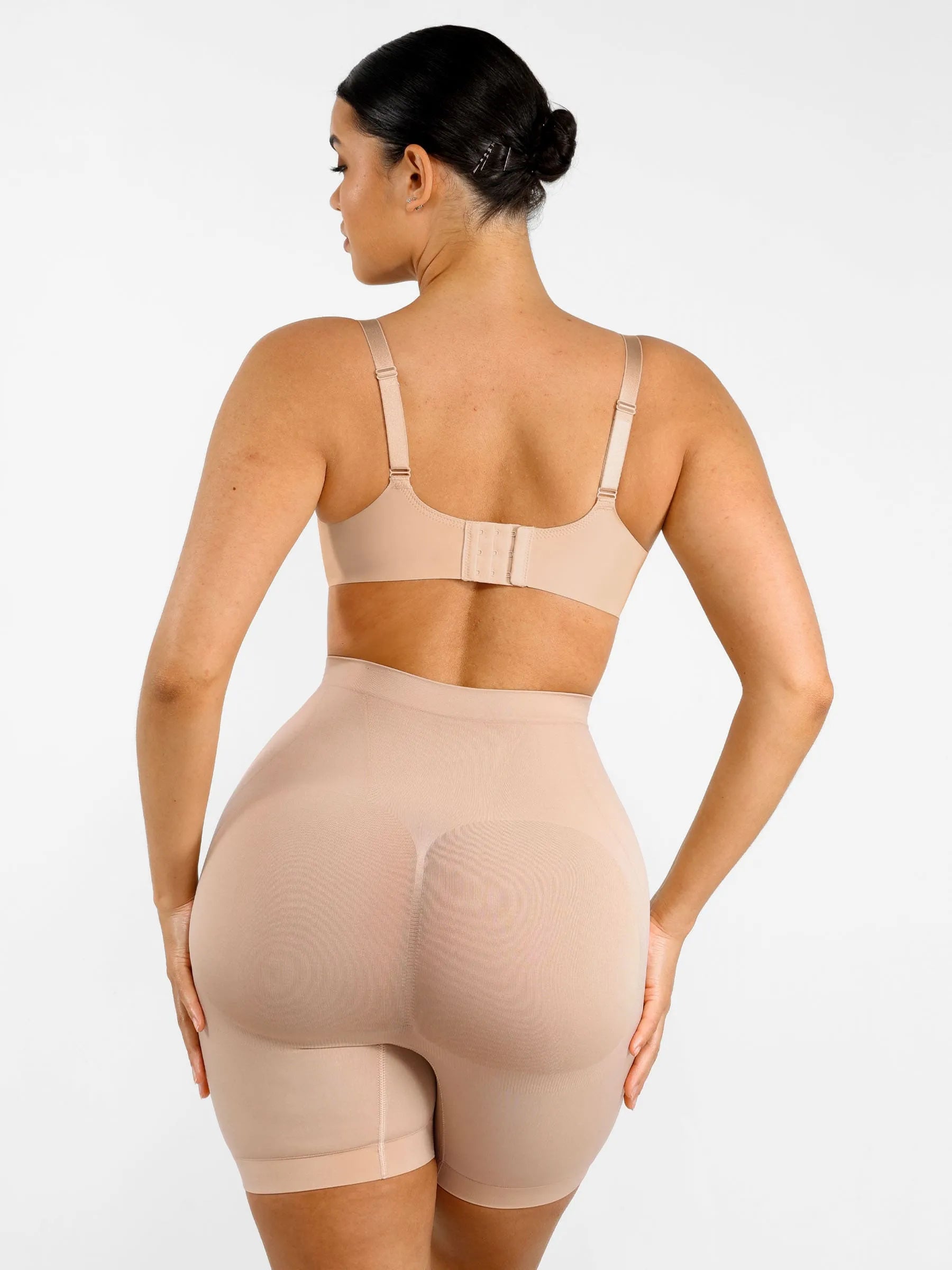 Feelingirl Nahtlose, bequeme Bauchweg-Höschen mit mittlerer Taille, formende Shorts