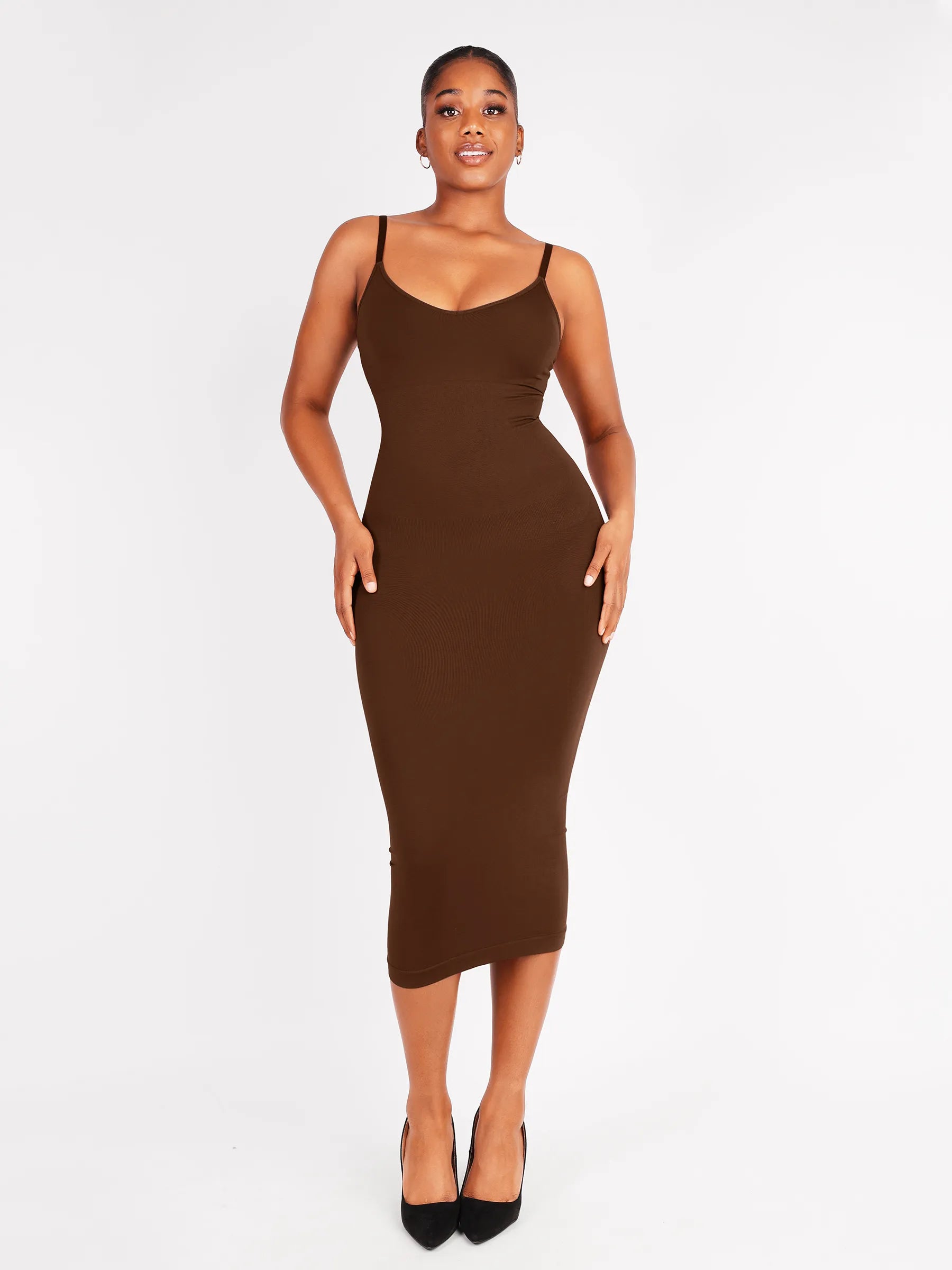 Robe mi-longue gainante sans coutures Feelingirl