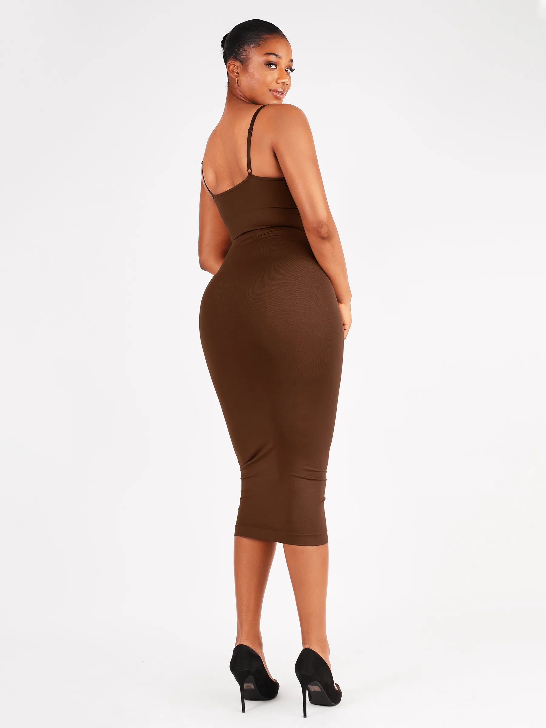 Robe mi-longue gainante sans coutures Feelingirl