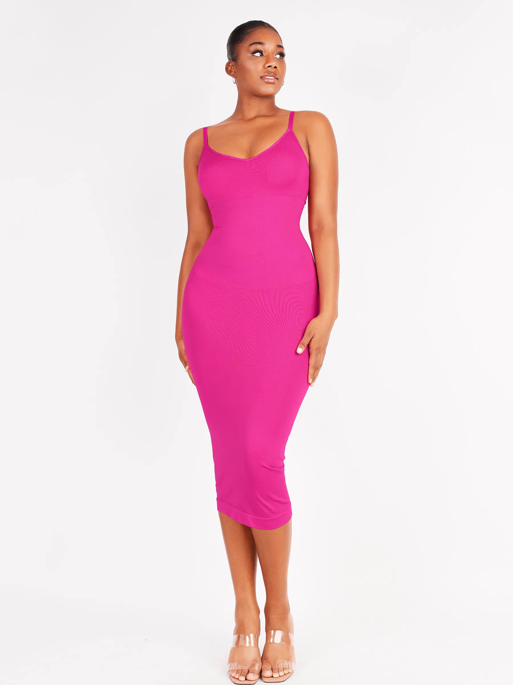 Robe mi-longue gainante sans coutures Feelingirl
