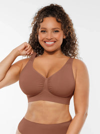 Feelingirl Wire-Free Wide Straps Comfort Bra [BOGO]