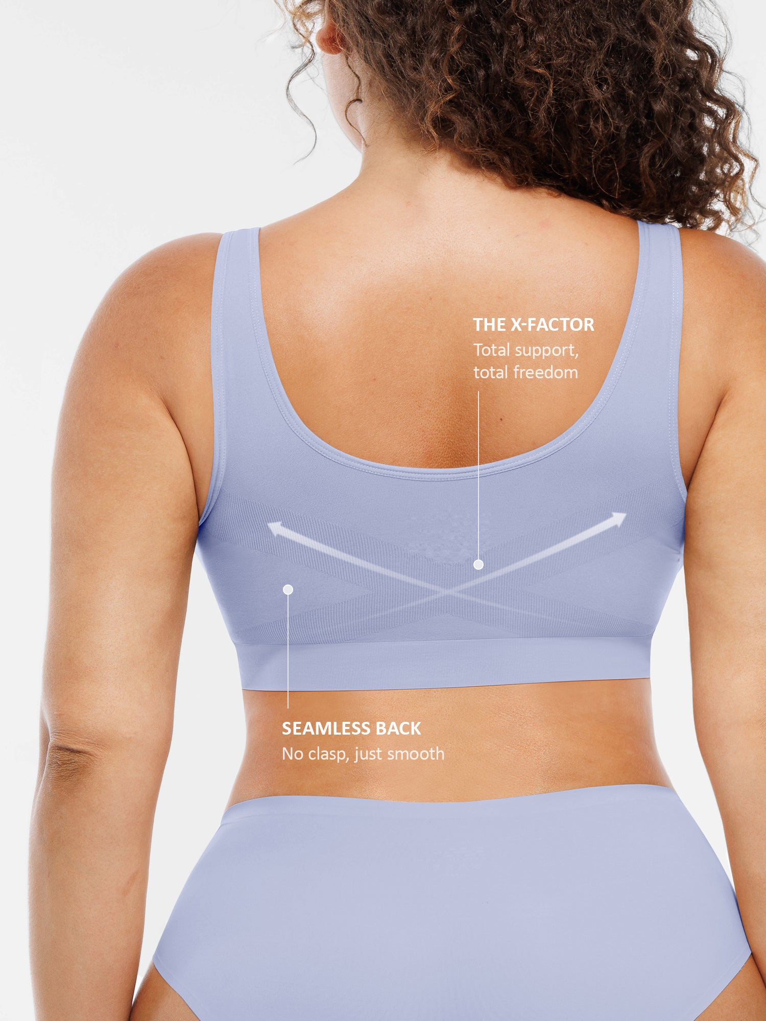 Feelingirl No Underwire Wide Straps Everyday Bra