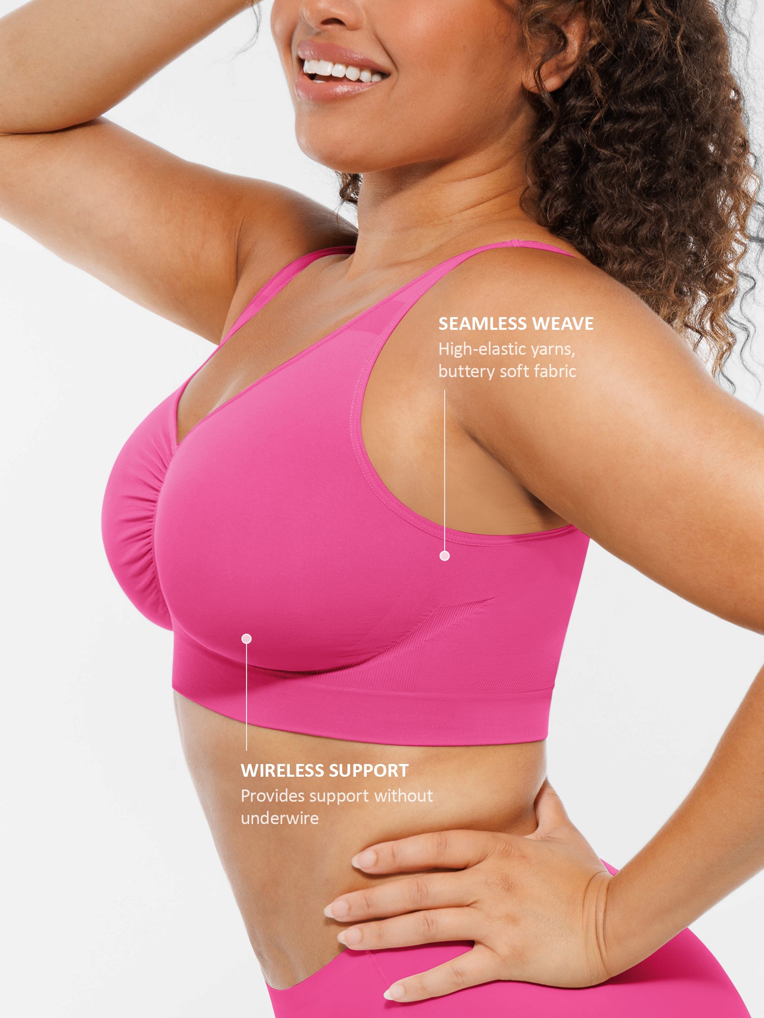 Feelingirl No Underwire Wide Straps Everyday Bra