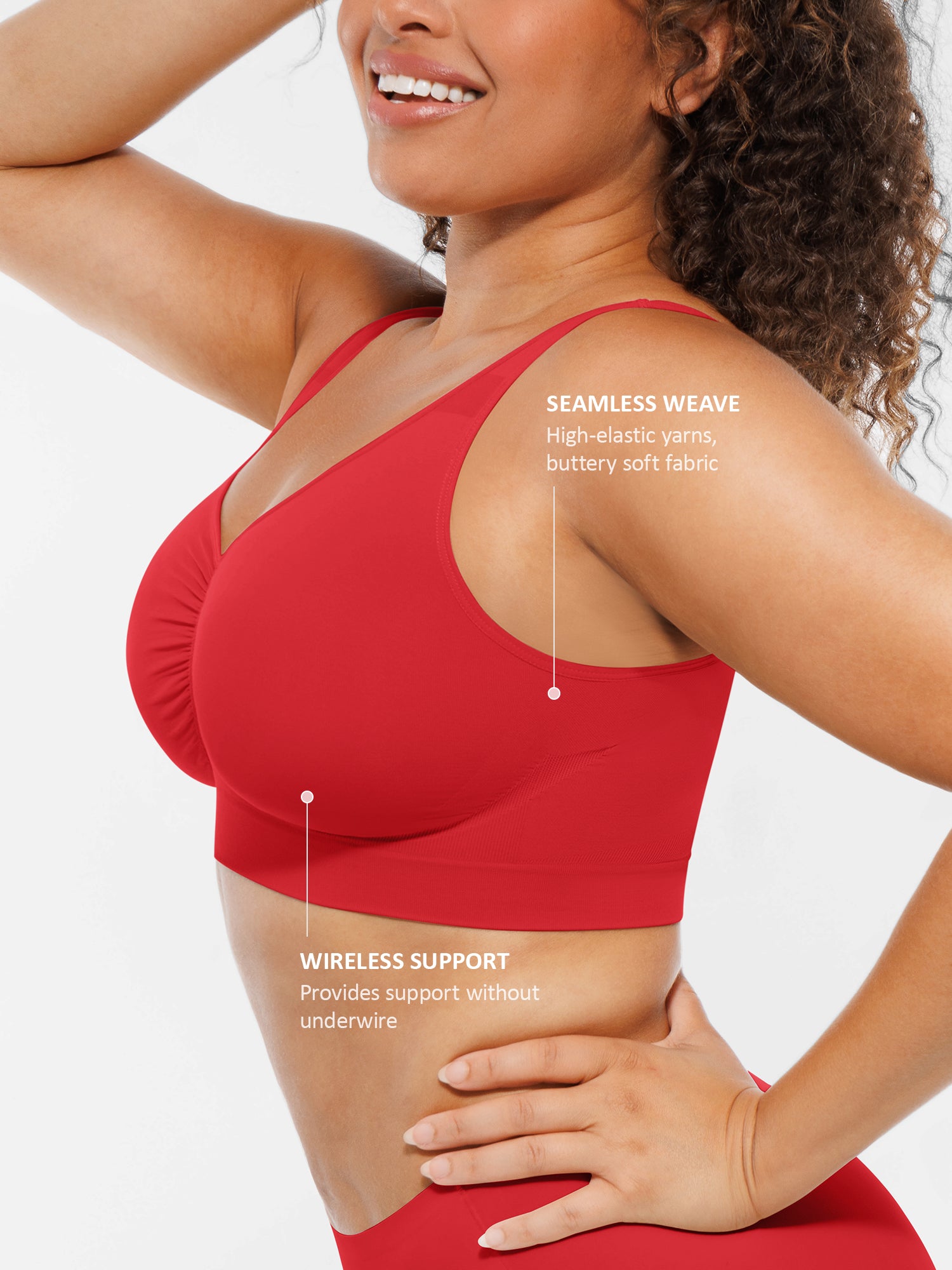 Feelingirl No Underwire Wide Straps Everyday Bra