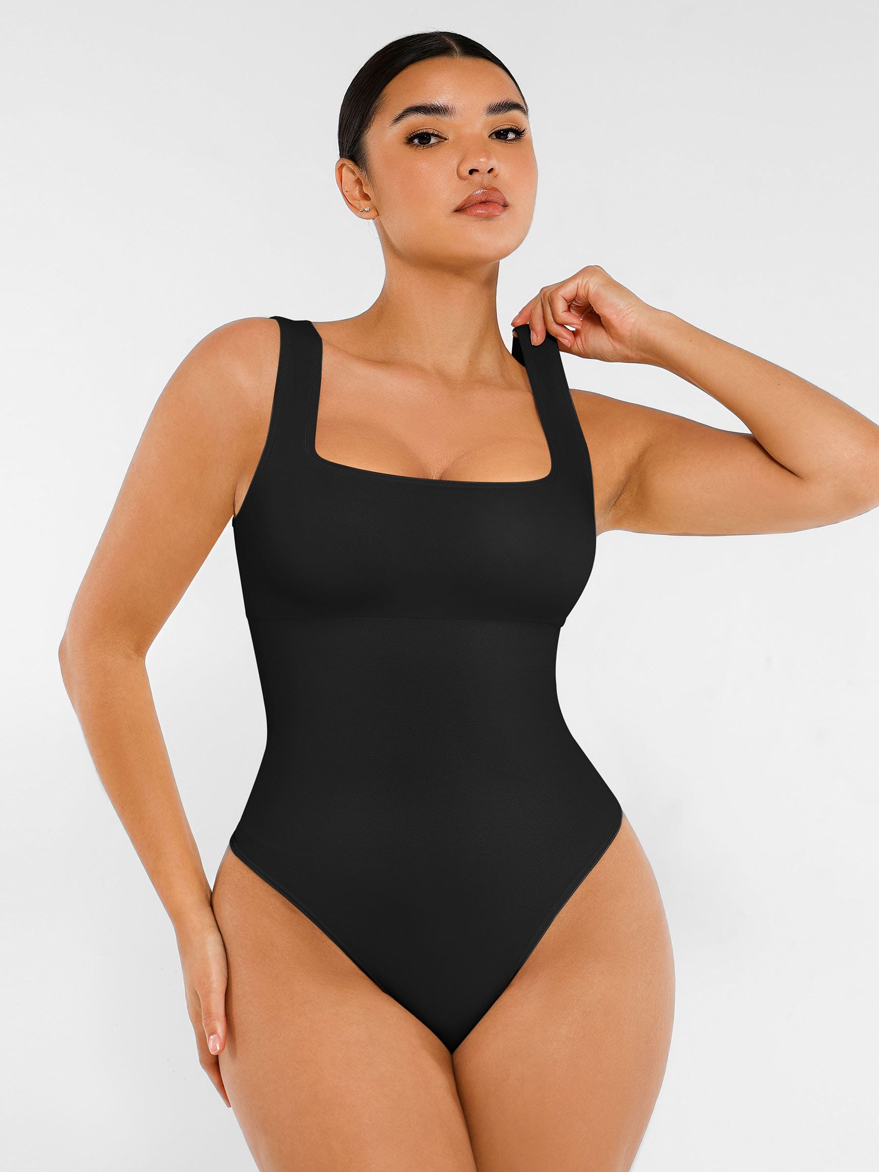 Feelingirl-Seamless-Sculpting-Thong-Bodysuit-BK11f-3