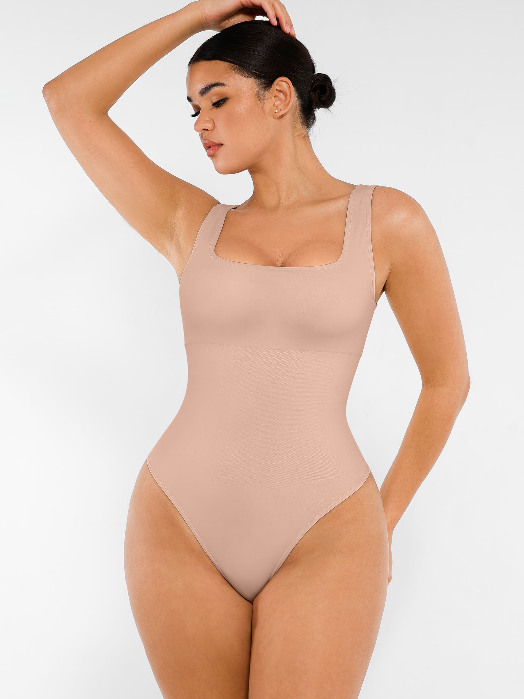 Feelingirl-Seamless-Sculpting-Thong-Bodysuit-SK5f-2