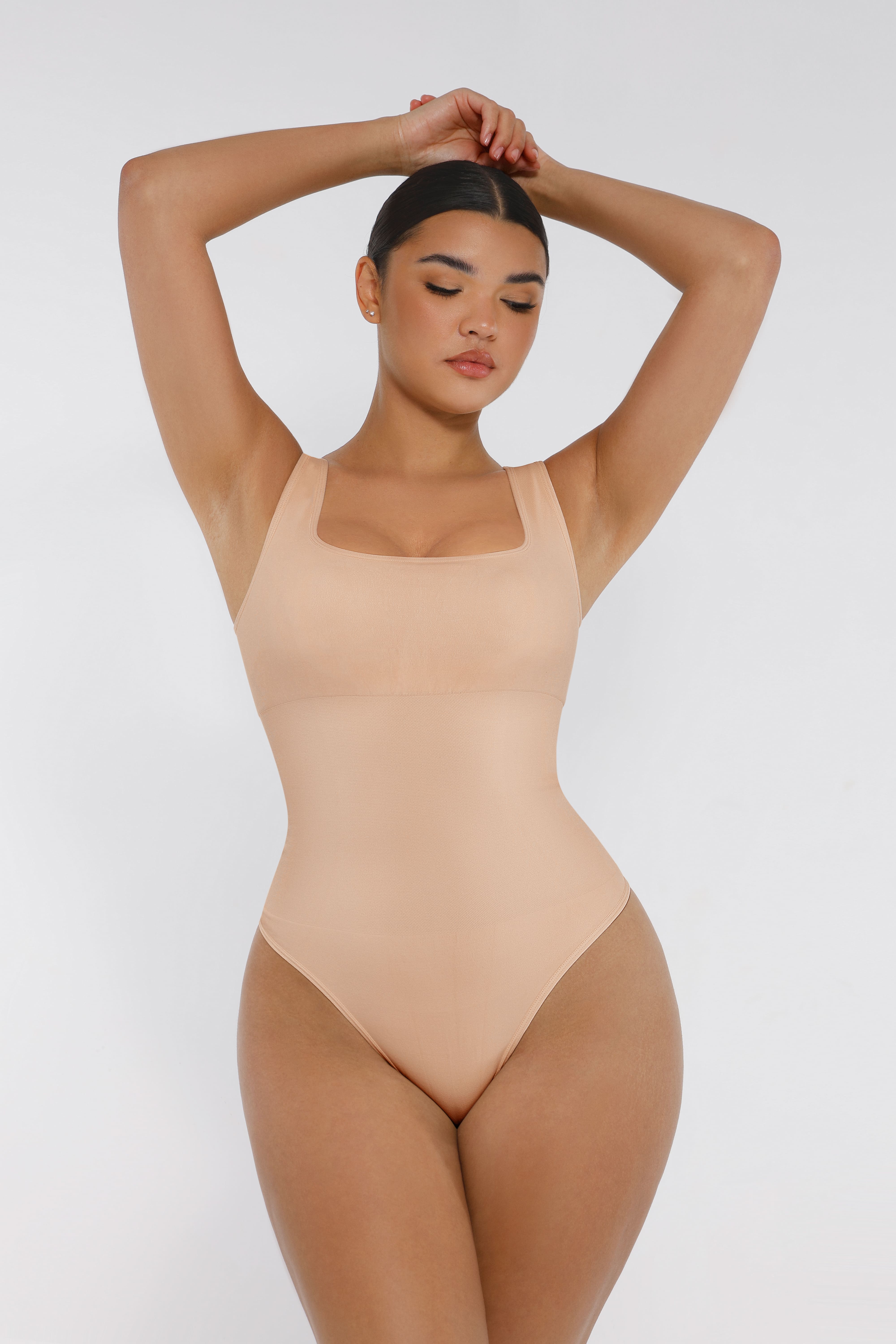 Feelingirl Seamless Shapewear Thong Bodysuit