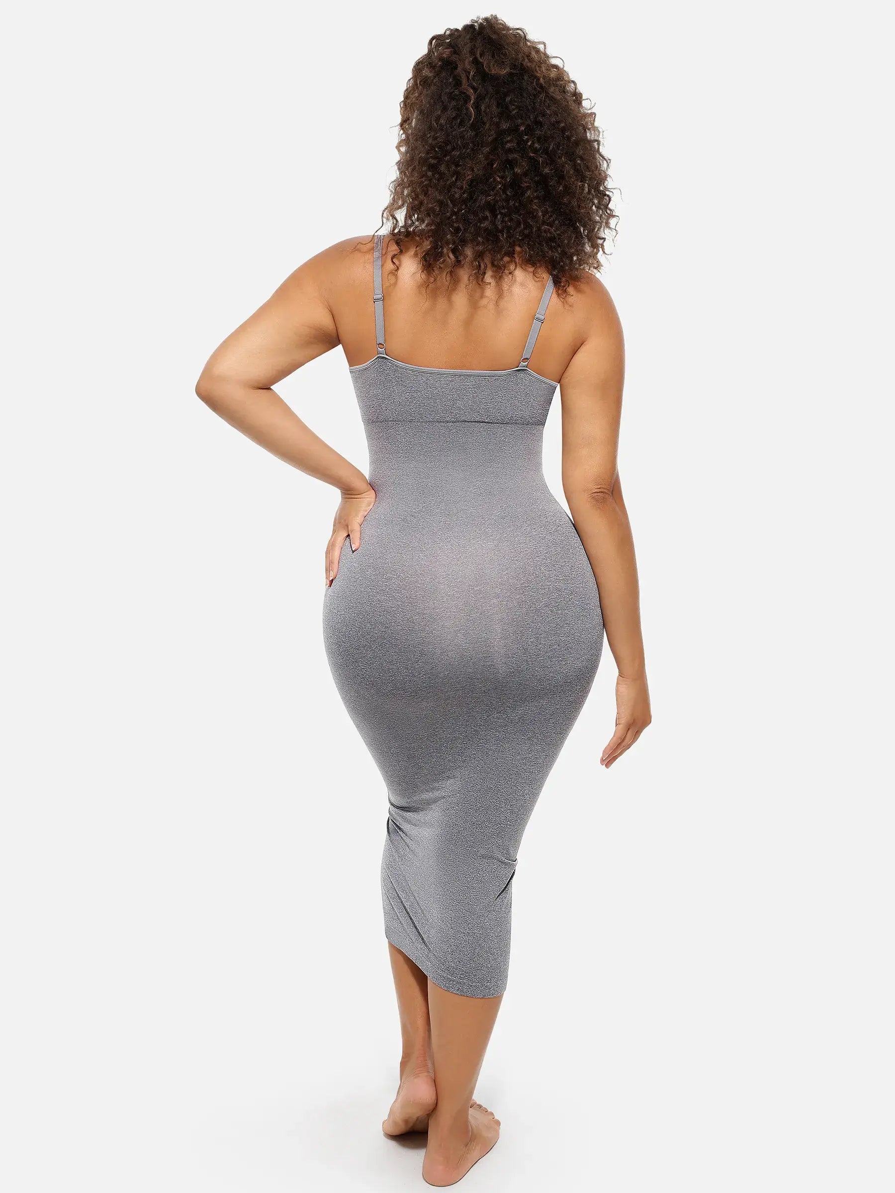 Feelingirl Nahtloses Midi-Body-Shaper-Kleid