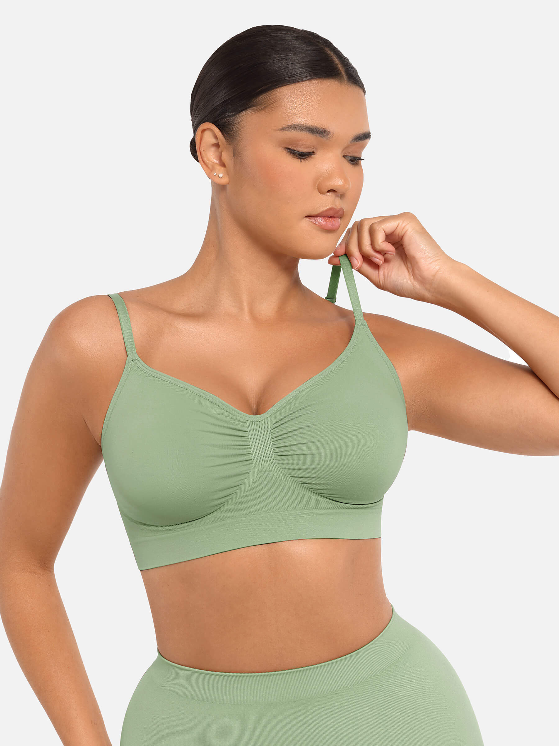 Feelingirl Wireless Bra & Seamless Tummy Control Brief Set