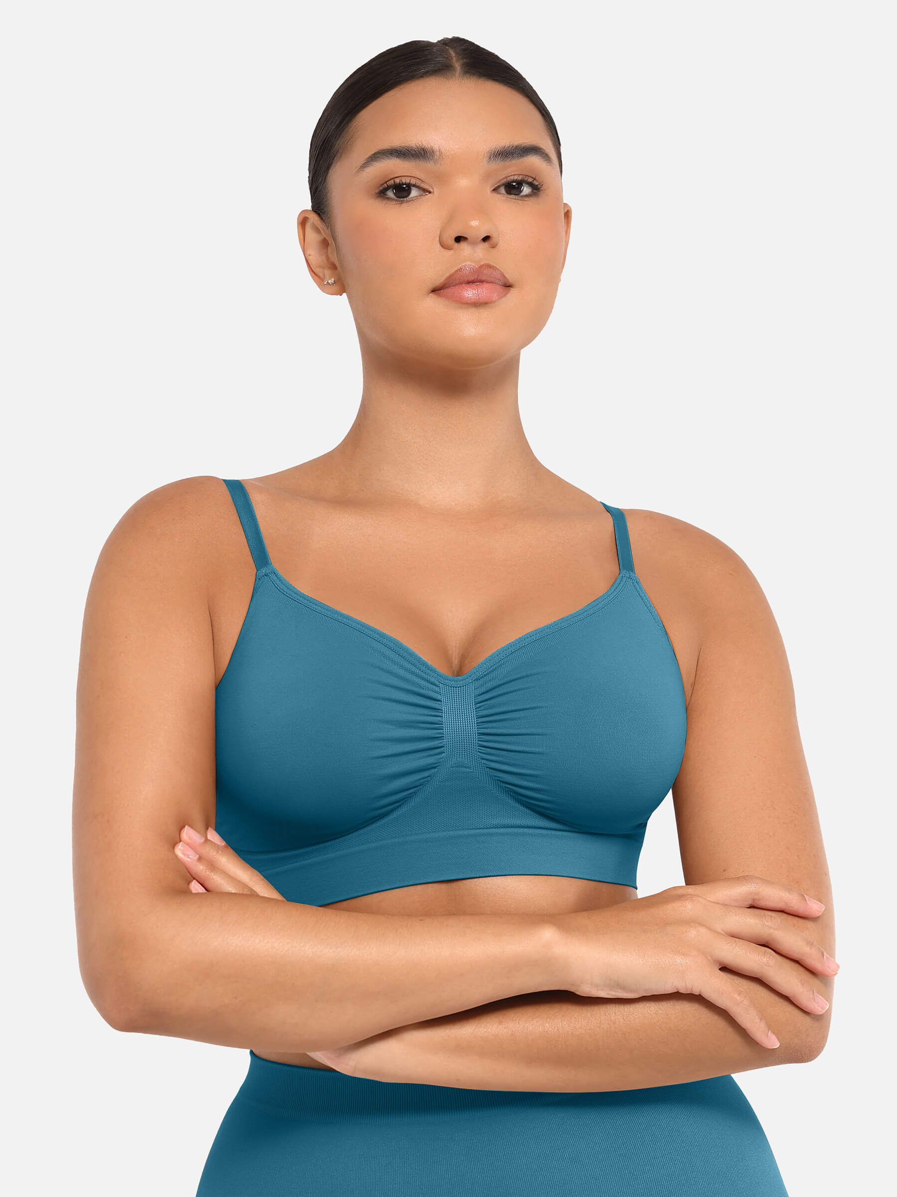 Feelingirl Wireless Bra & Seamless Tummy Control Brief Set