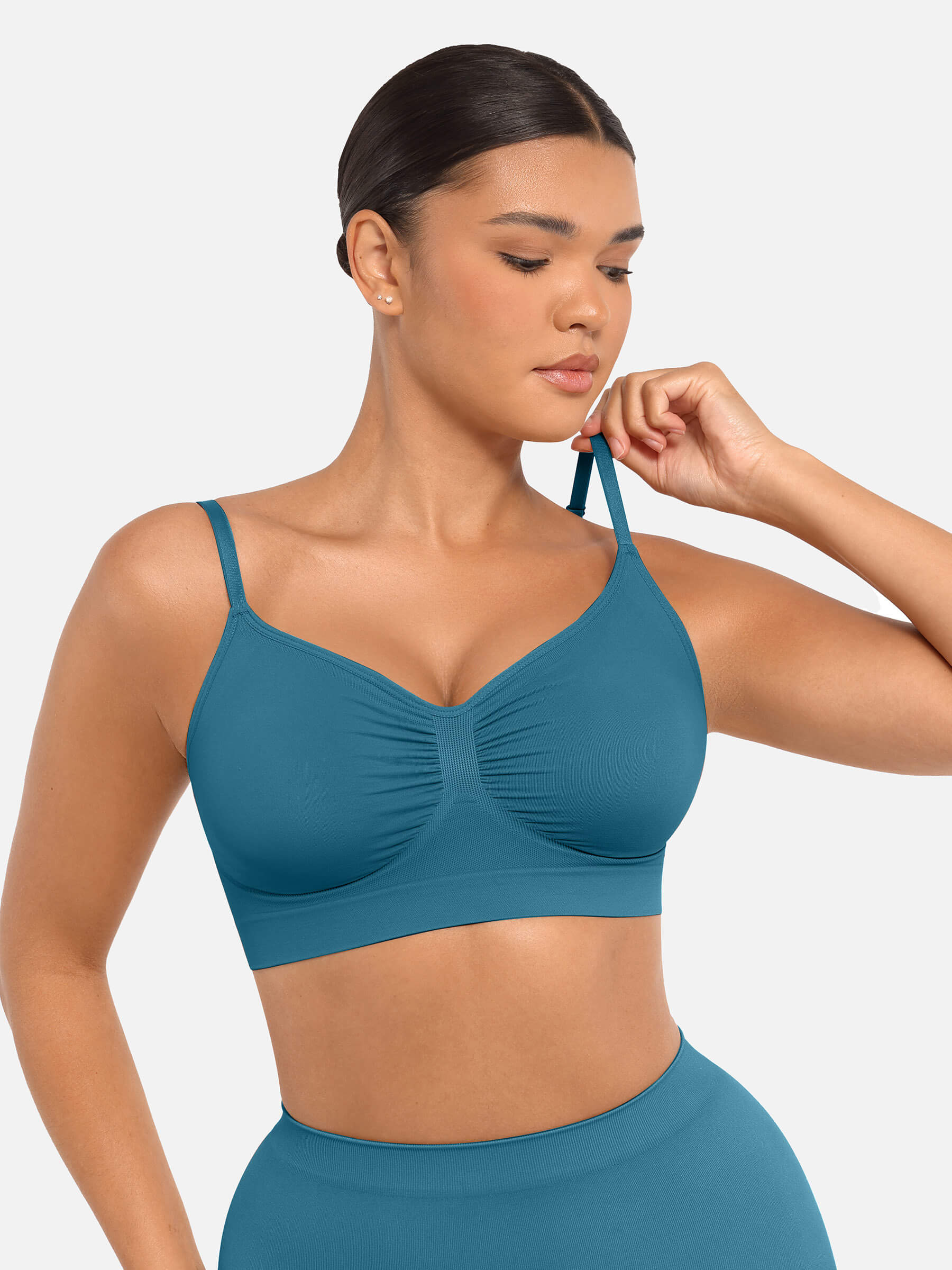 Feelingirl Wireless Bra & Seamless Tummy Control Brief Set